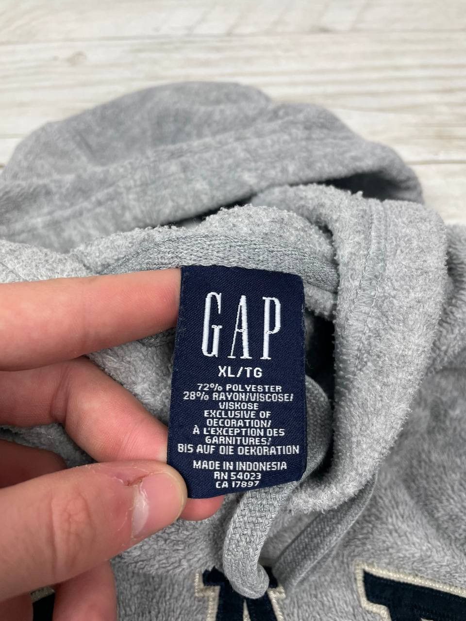 Gap Vintage GAP Fleece Hoodie 90s Big Logo Y2K Size US XL / EU 56 / 4 - 7 Thumbnail