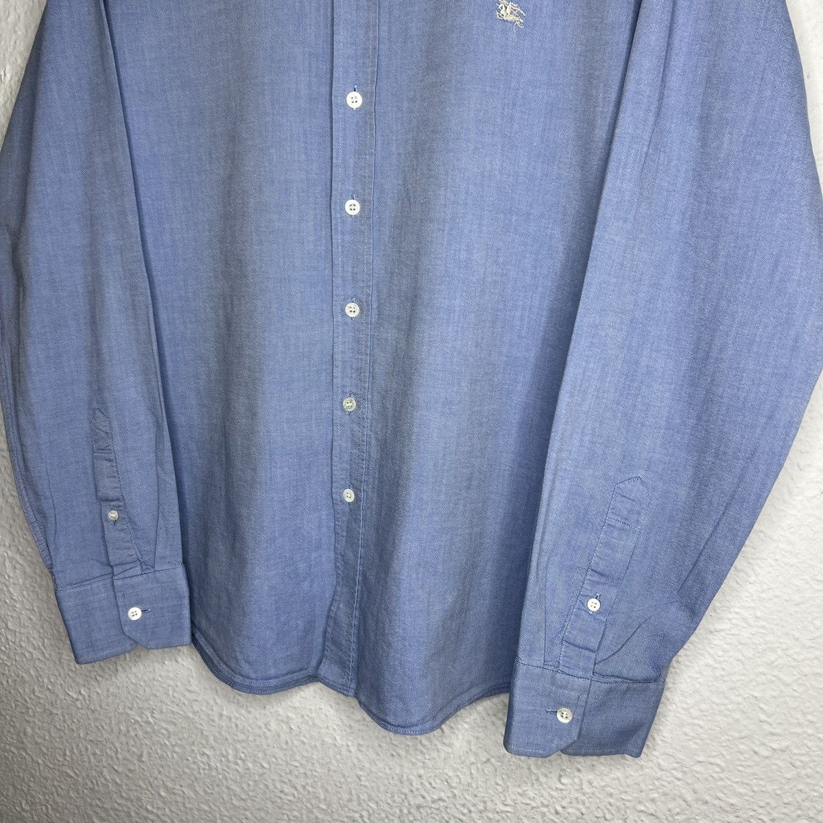 Burberry Burberry Shirt Blue Nova Check Culfs Retro Y2K Hype Print Size US XL / EU 56 / 4 - 3 Thumbnail