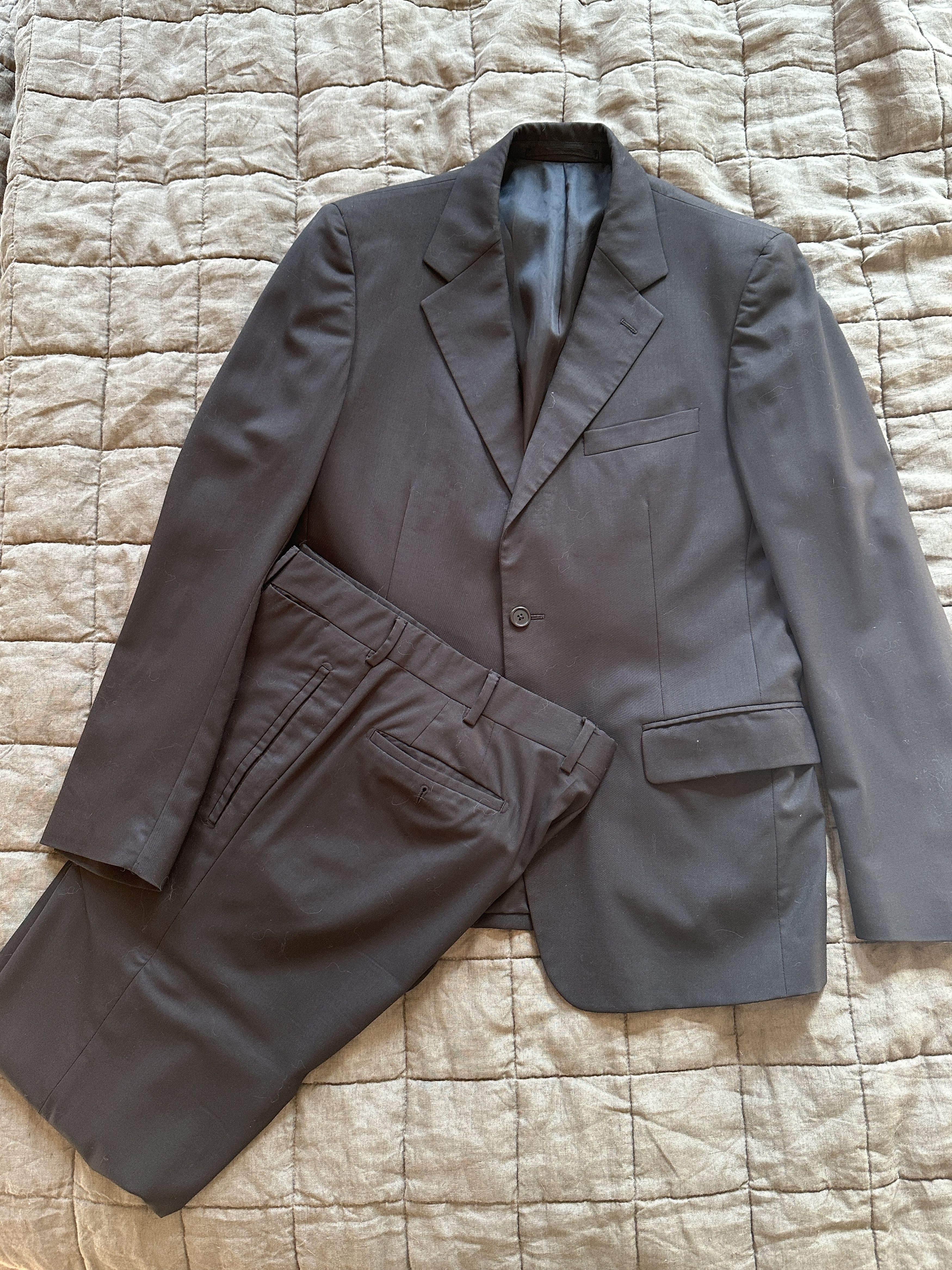 Prada Prada Black Wool Suit — 48R IT / 38R US — Made in Italy Size 38R - 1 Thumbnail