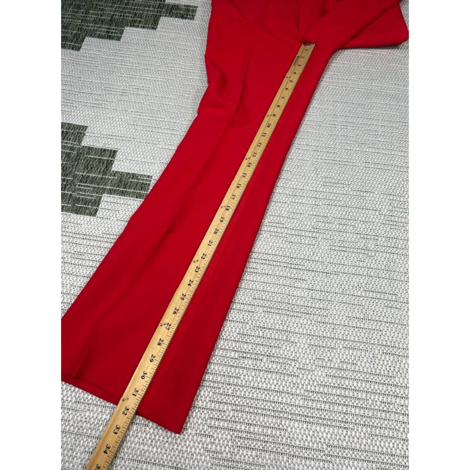 Zara Zara Dress Pants Womens Small Red High Rise Bootcut Pants Dress Pants Red Women's S Bootcut High Rise Zara Size 28" / US 6 / IT 42 - 6 Thumbnail