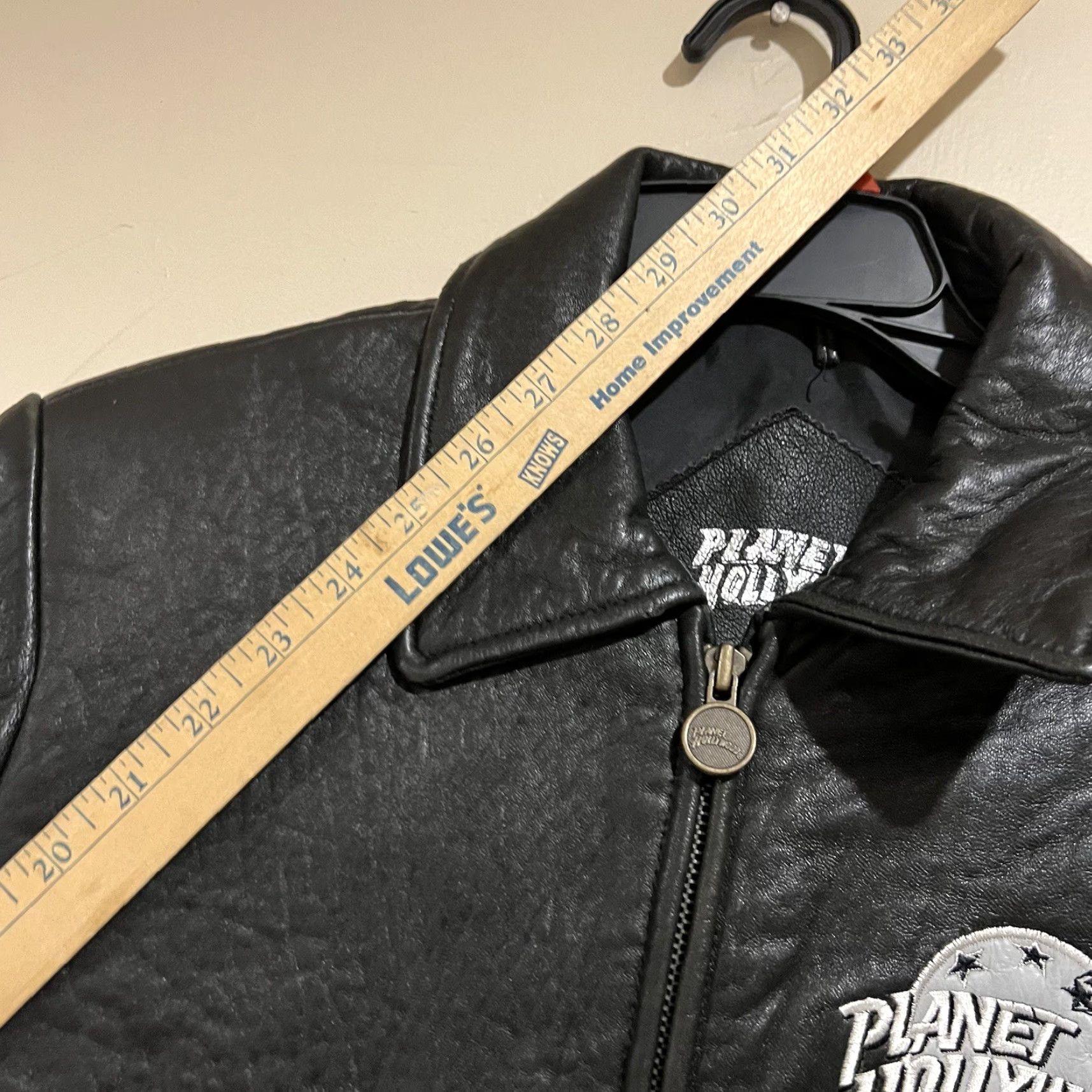 Planet Hollywood VINTAGE Planet Hollywood Leather Jacket Women’s Large Black Motorcycle Jacket Womens Size L / US 10 / IT 46 - 6 Thumbnail