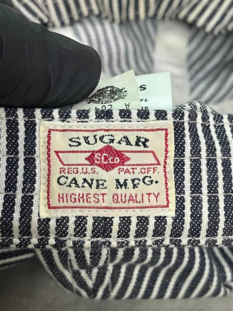 Sugar Cane Sugar Cane Hickory Stripe Hat Size ONE SIZE - 7 Thumbnail