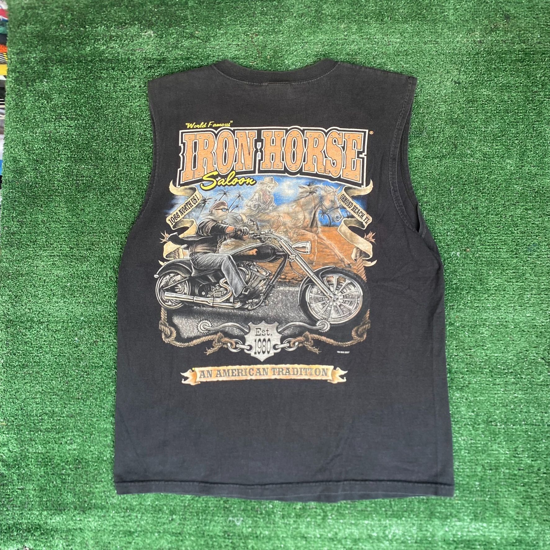Vintage Vintage Y2K Iron Horse Saloon Tank Top Biker Motorcycle Tee Size US M / EU 48-50 / 2 - 1 Thumbnail
