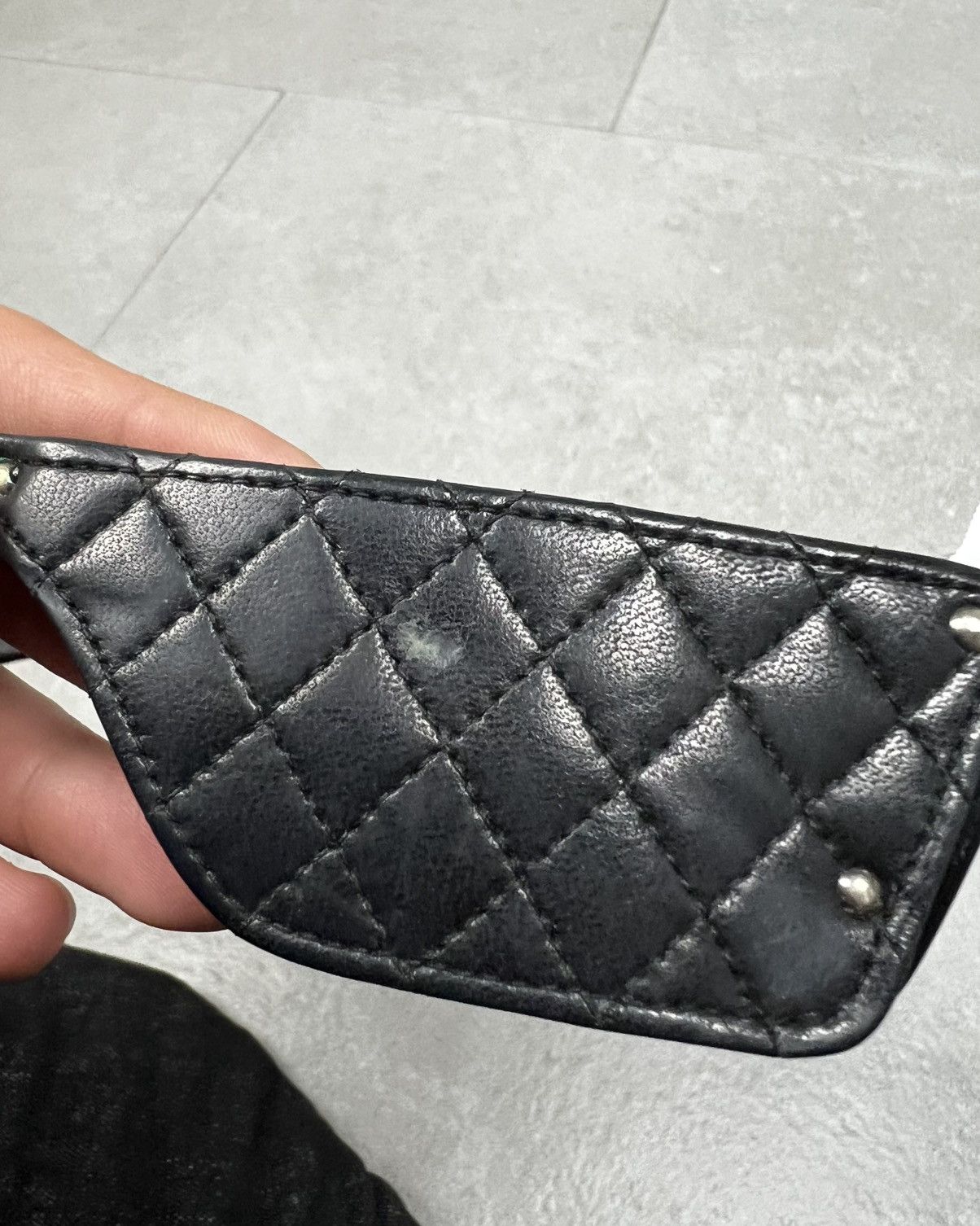 Chanel Chanel 1988 Vintage Aviator Pilot Quilted Leather Sunglasses Size ONE SIZE - 9 Thumbnail