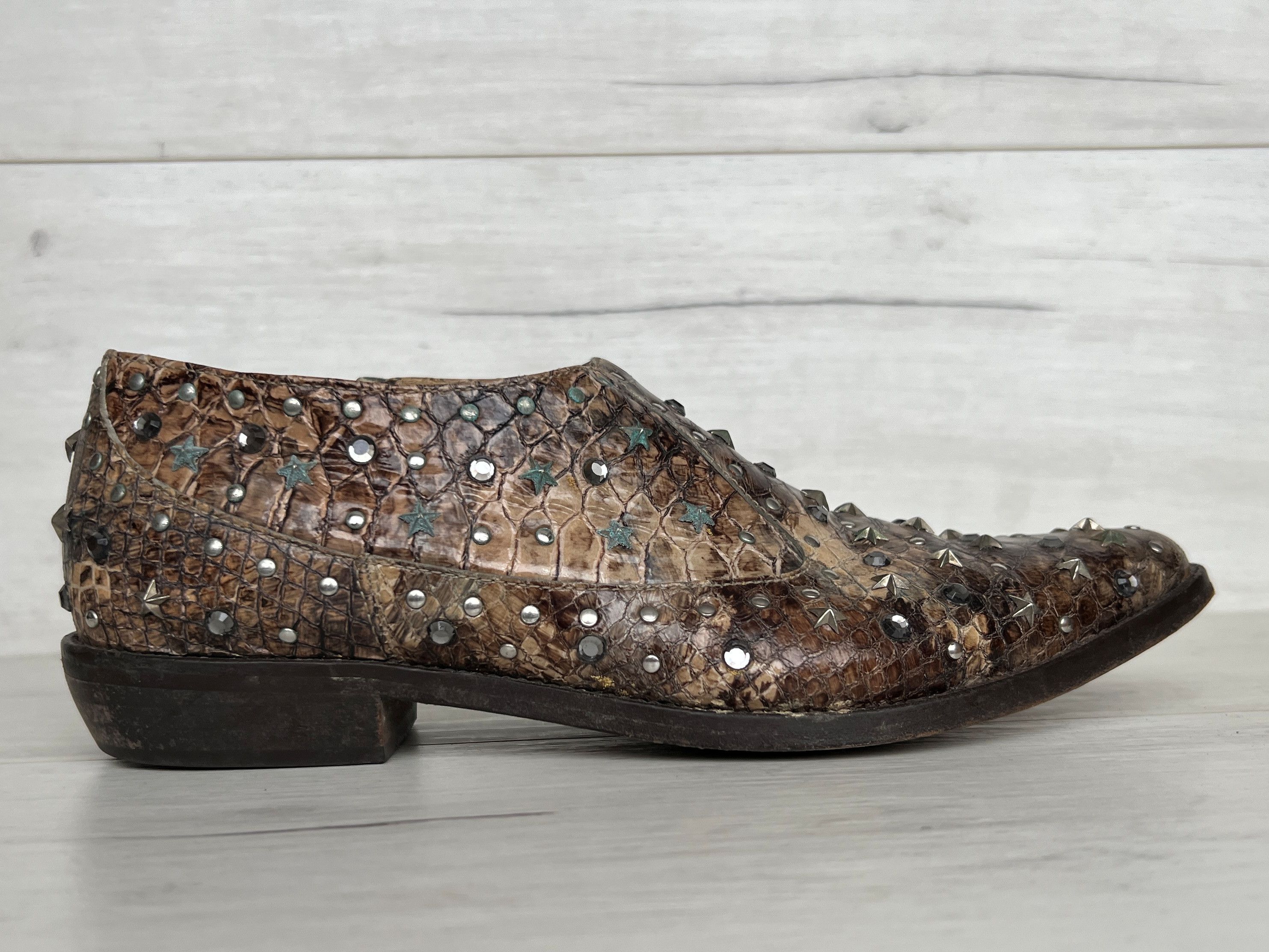 Jimmy Choo JIMMY CHOO for H&M PITON LEATHER BALLERINAS LOAFER Size US 9 / IT 39 - 2 Thumbnail