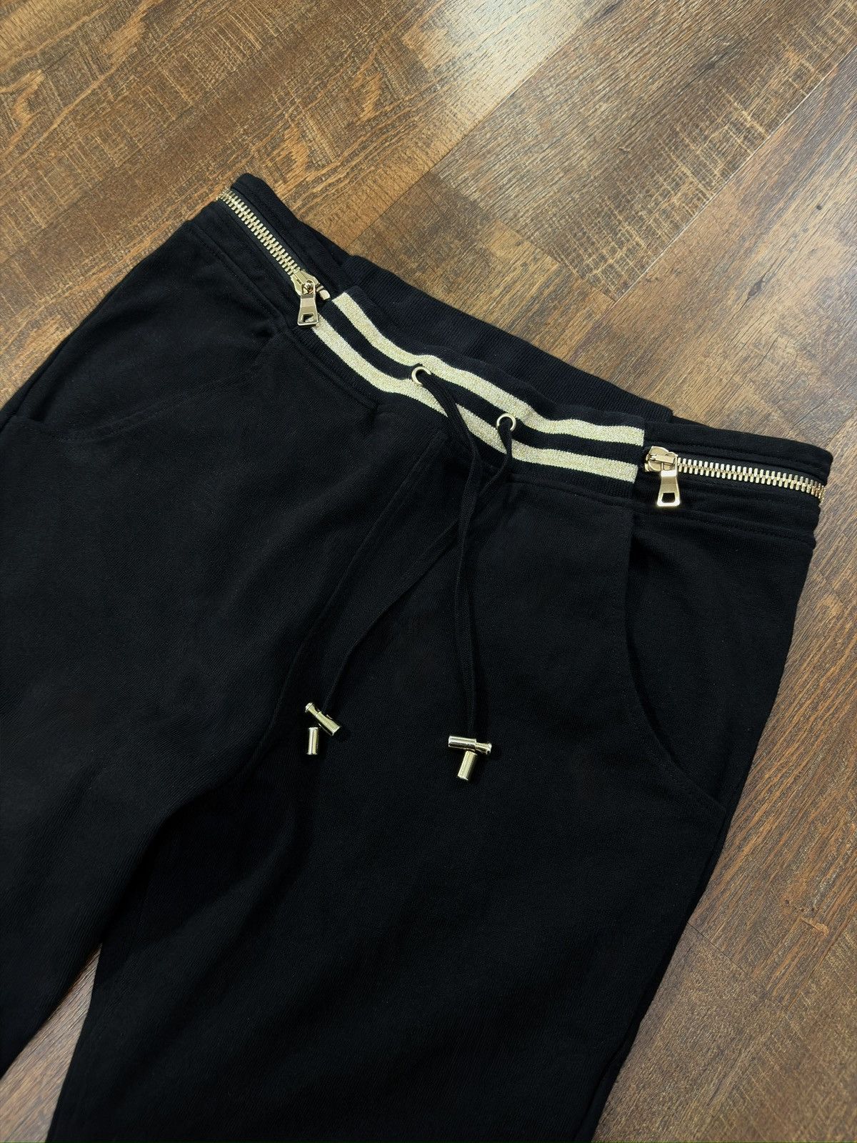 Balmain Balmain Black Biker Jogger Sweatpants Size US 36 / EU 52 - 3 Thumbnail