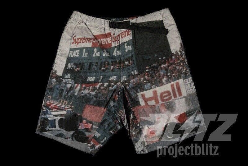 Supreme SS19 SUPREME GRAND PRIX BELTED SHORTS XL Size US 36 / EU 52 - 2 Thumbnail