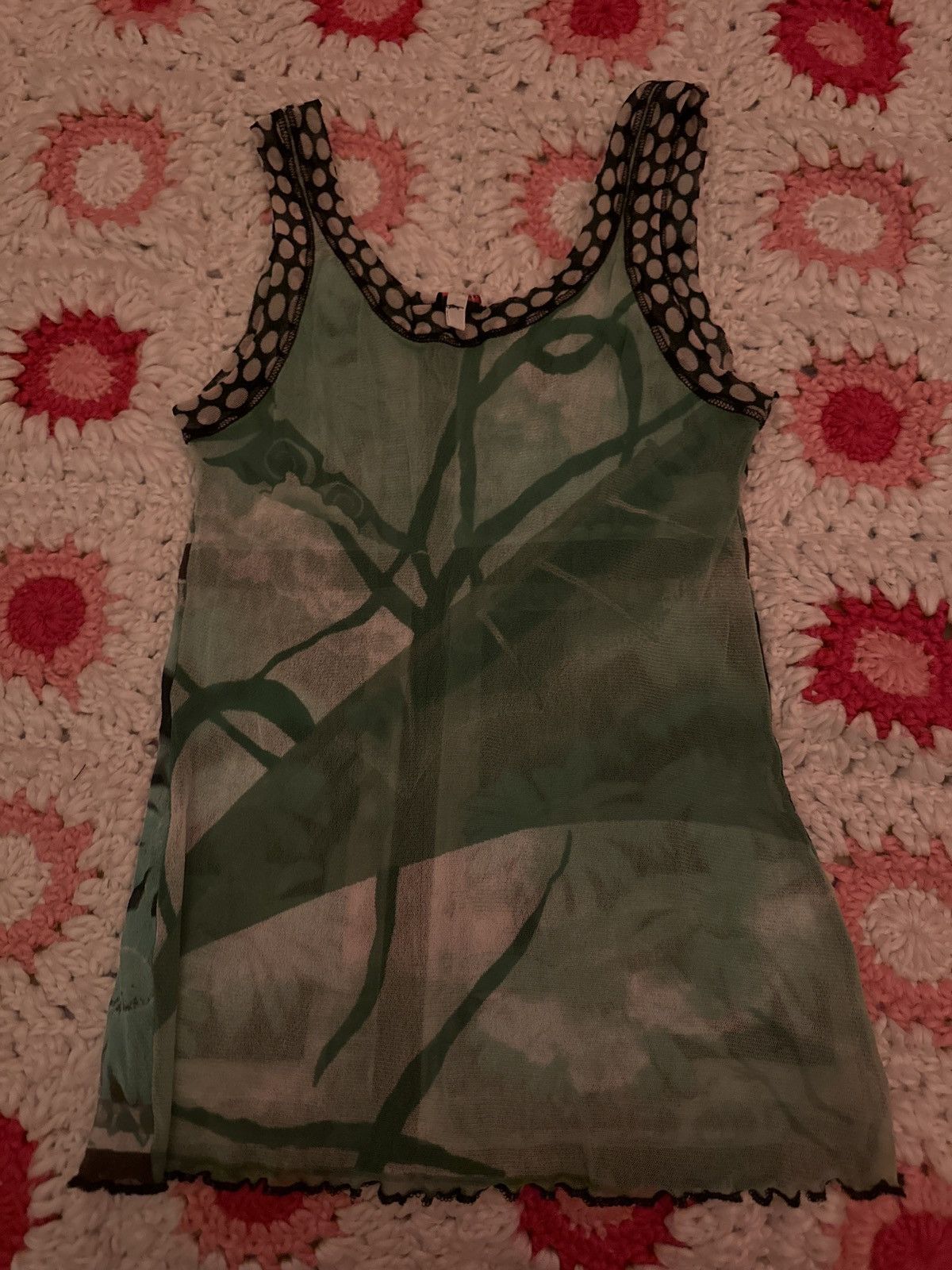 Jean Paul Gaultier RARE Jean Paul Gaultier Soleil Vintage Mesh Tank Size L / US 10 / IT 46 - 2 Thumbnail