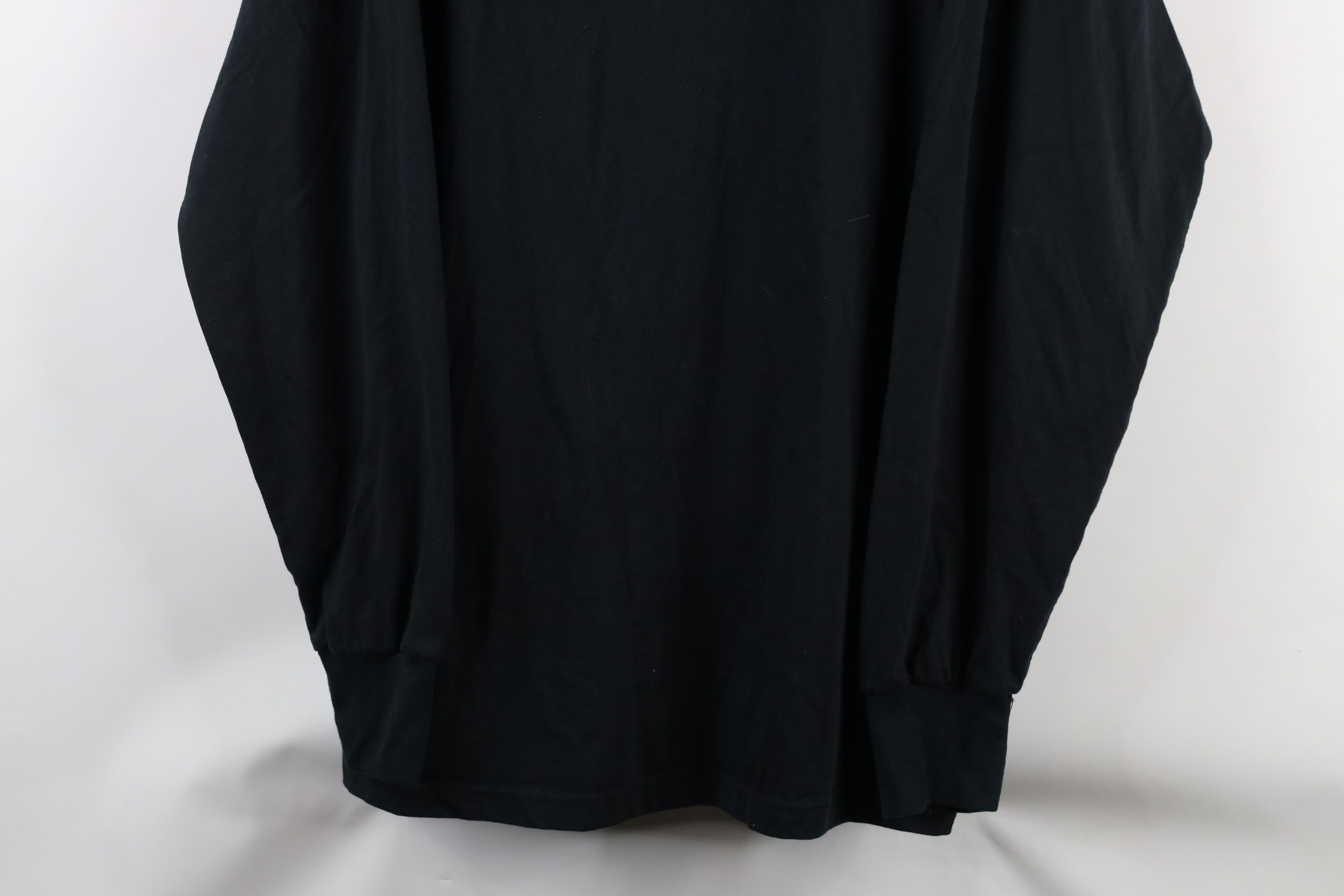 Vintage Vintage 90s Streetwear Mock Neck Long Sleeve T-Shirt Black Size US L / EU 52-54 / 3 - 3 Thumbnail