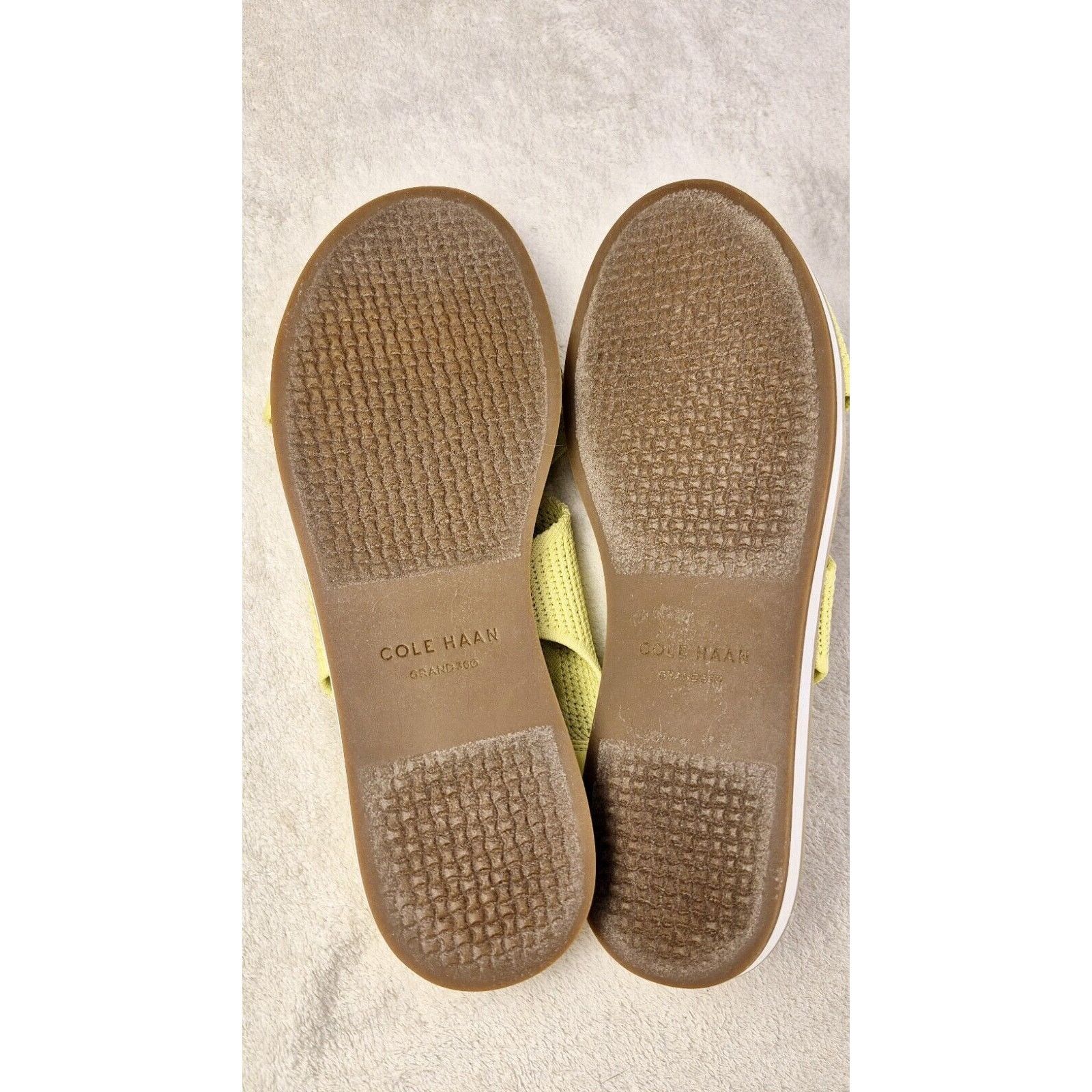 Cole Haan Cole Haan Women's Sandal Size 10 Yellow Knit Slingback Flat Size US 10 / IT 40 - 7 Thumbnail