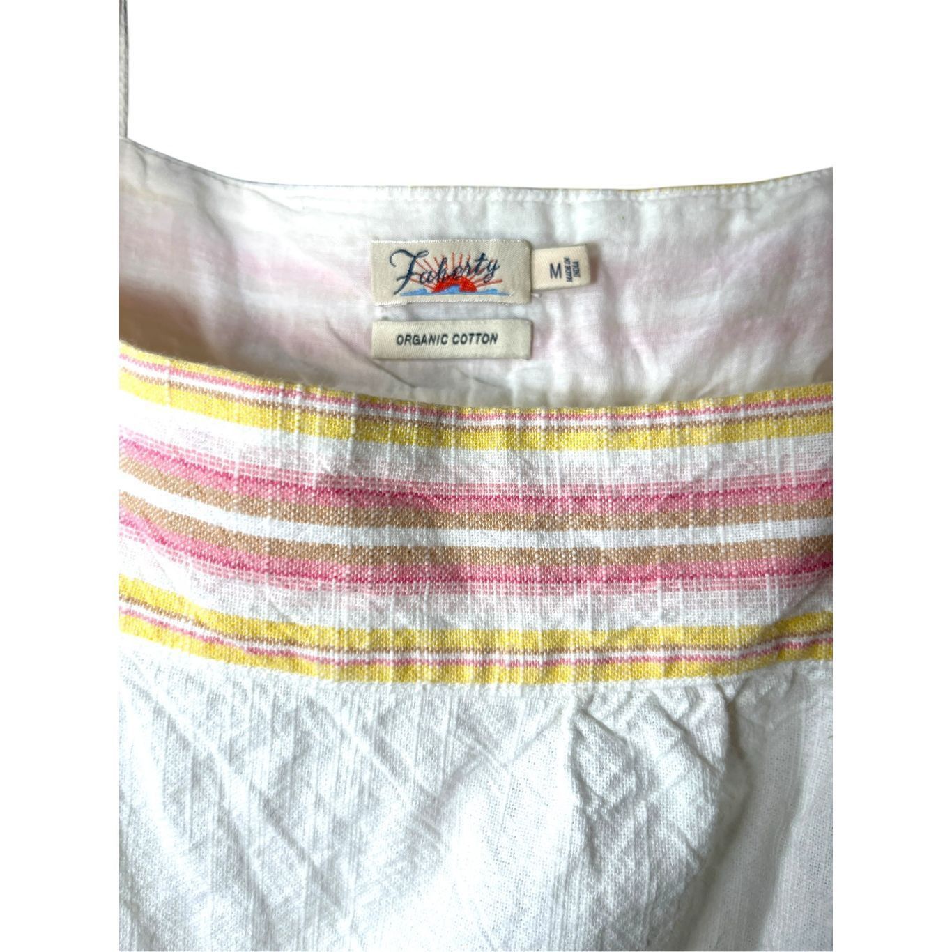 Faherty Faherty Organic Cotton Hailee Shift Dress White Apres Soleil Stripe Size M Size M / US 6-8 / IT 42-44 - 5 Thumbnail