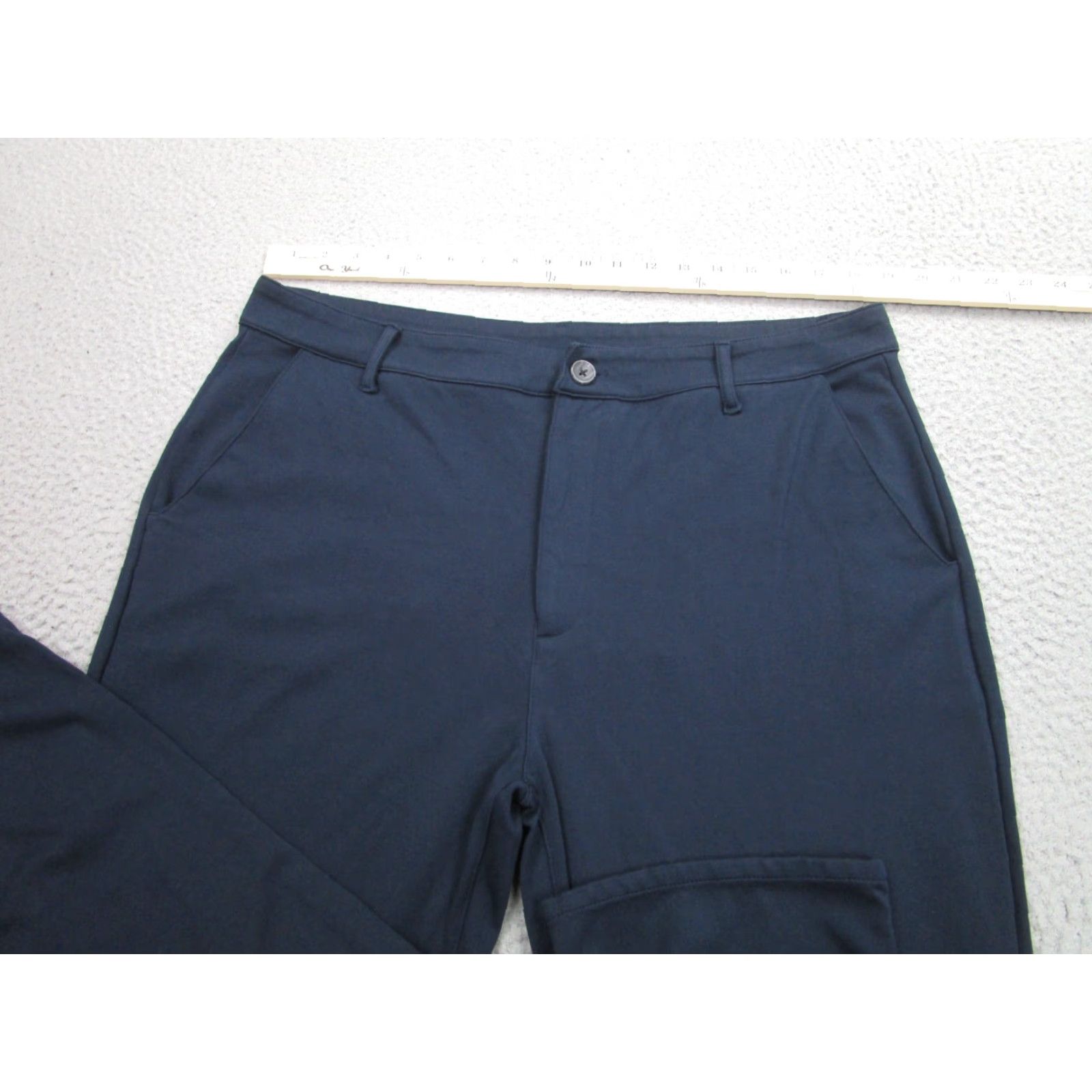 Vintage True Classic Pants Mens Slim Blue 38x32 Chino Straight Waist 38 32 Inseam 32 Stretch Tech Work Commuter Casual Formal Size US 38 / EU 54 - 3 Thumbnail