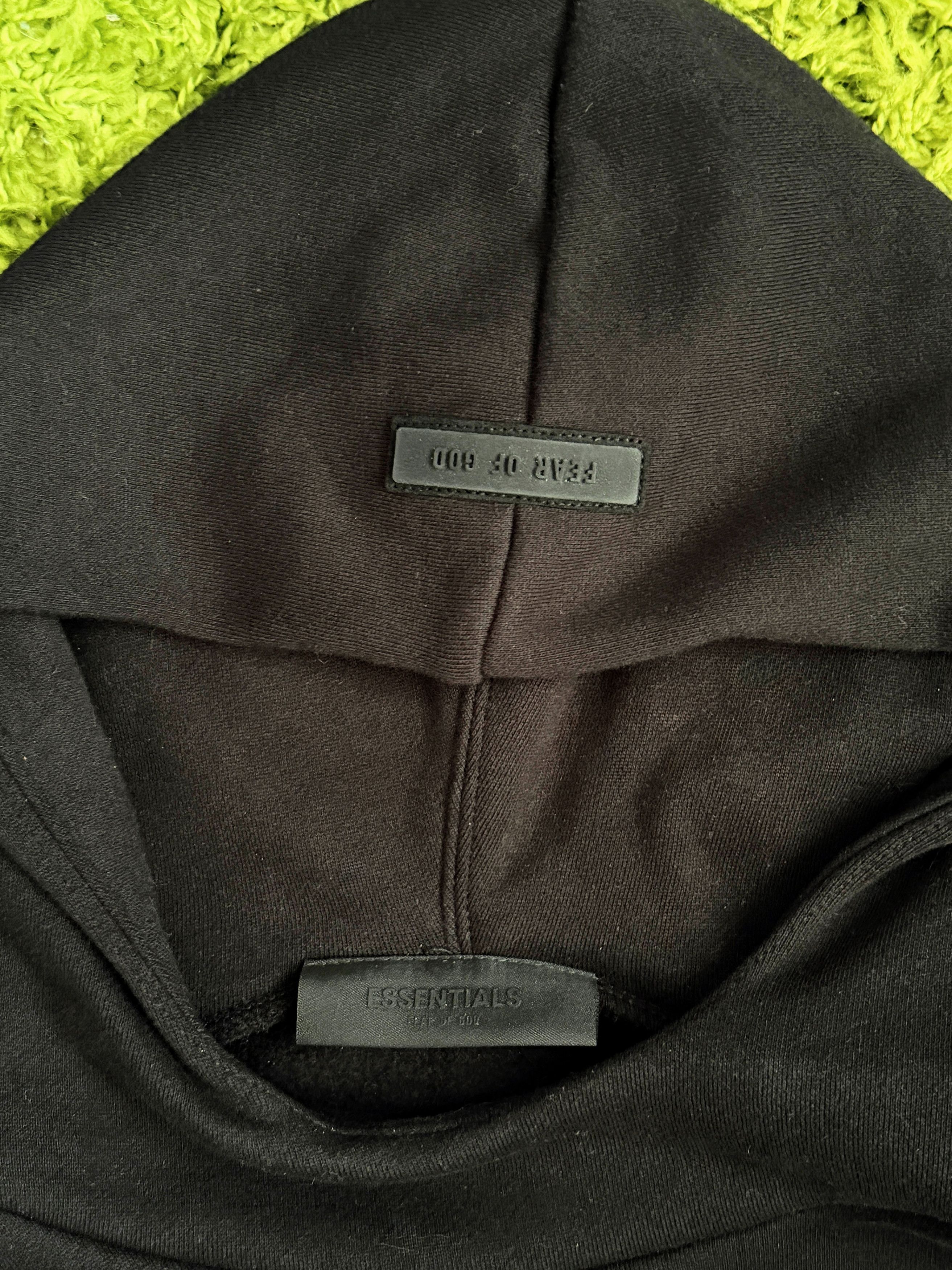 Fear of God Fear of God Essentials Arch Logo Hoodie Jet Black Size XS Size US XS / EU 42 / 0 - 5 Thumbnail