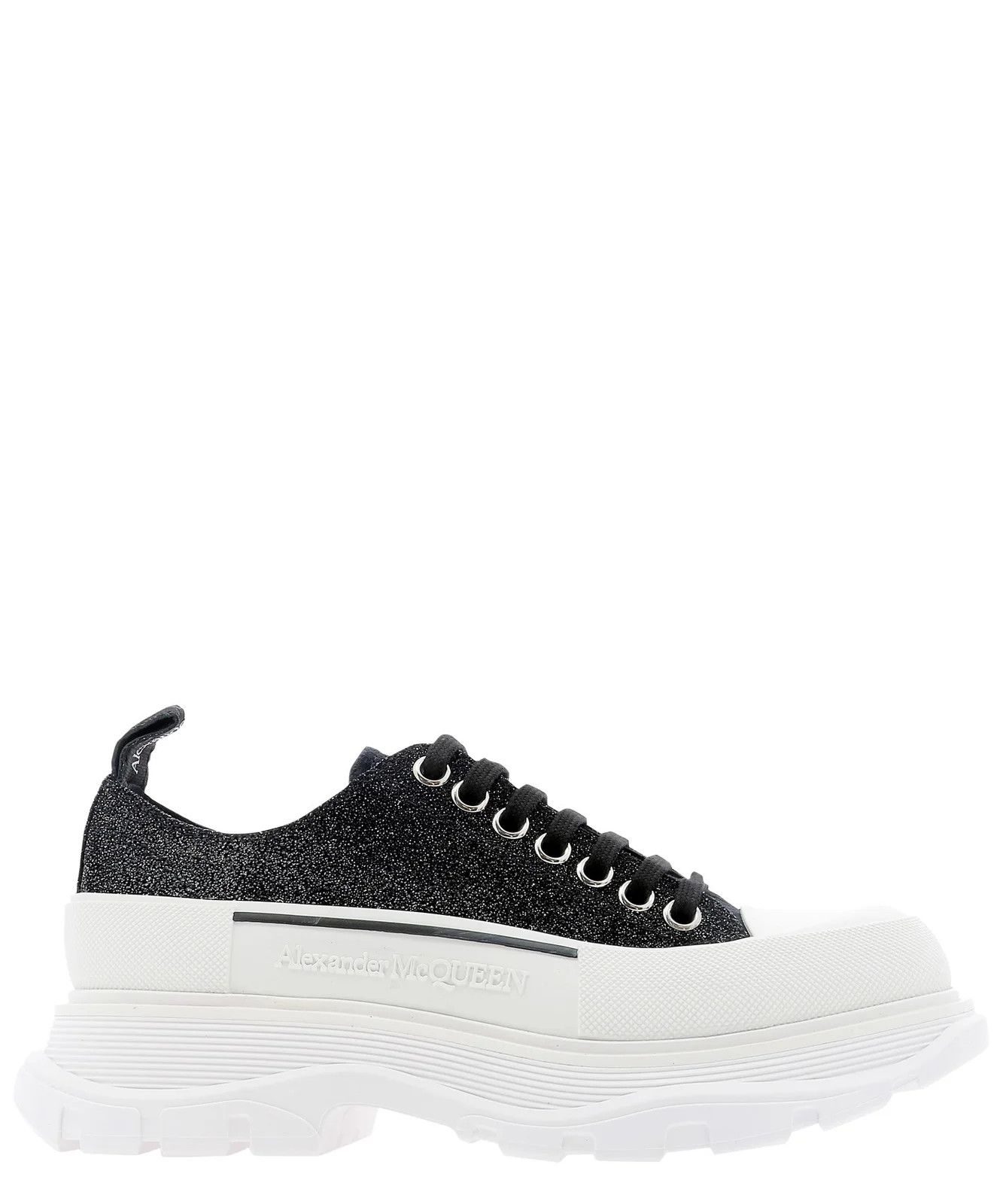 Alexander McQueen o1y0225 Low-Top Sneakers in Black & White Size US 6 / IT 36 - 1 Thumbnail