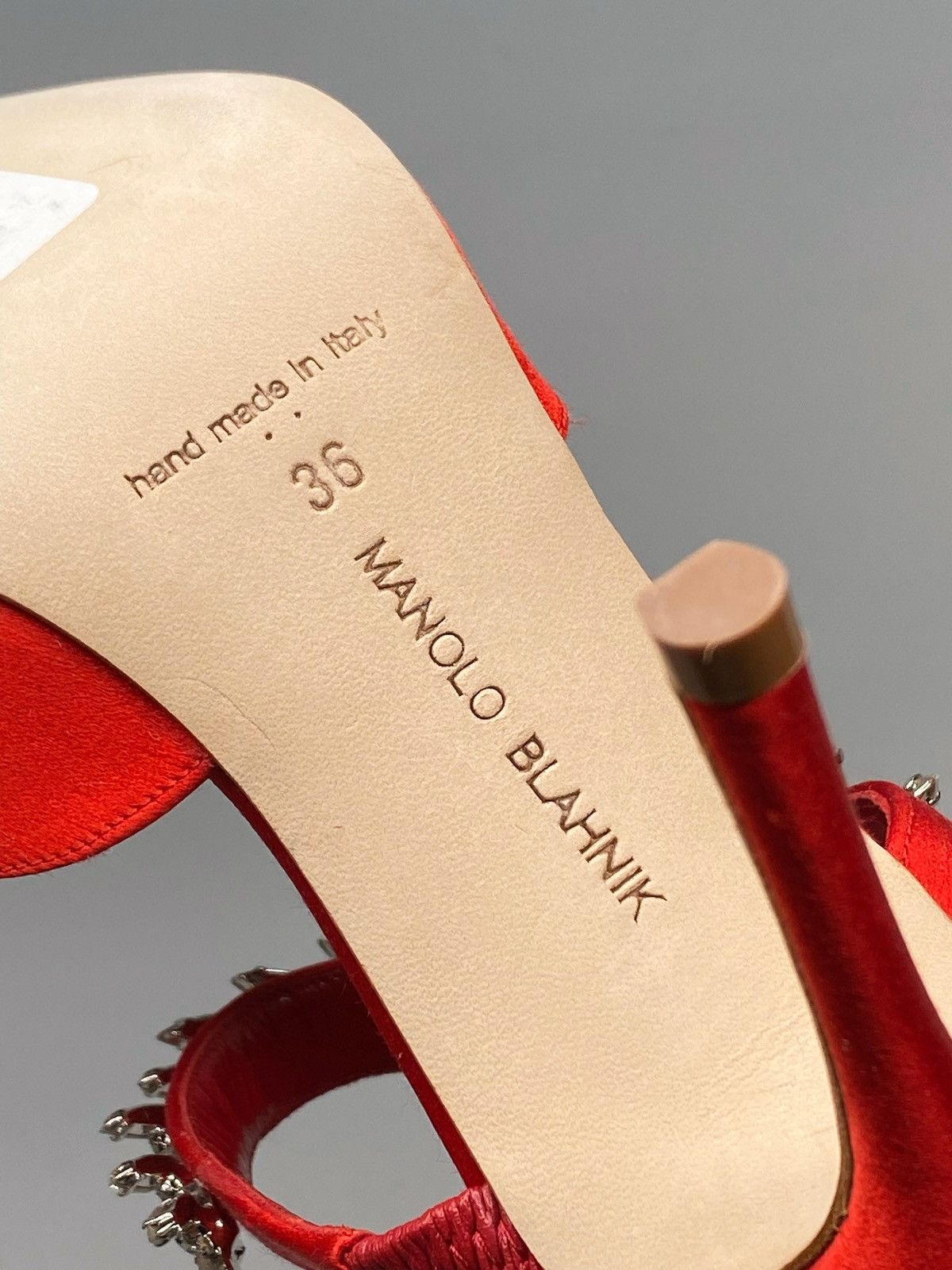 Manolo Blahnik Manolo Blahnik Lurum 90MM Embellished Satin Mules size 36 Size US 6 / IT 36 - 14 Thumbnail