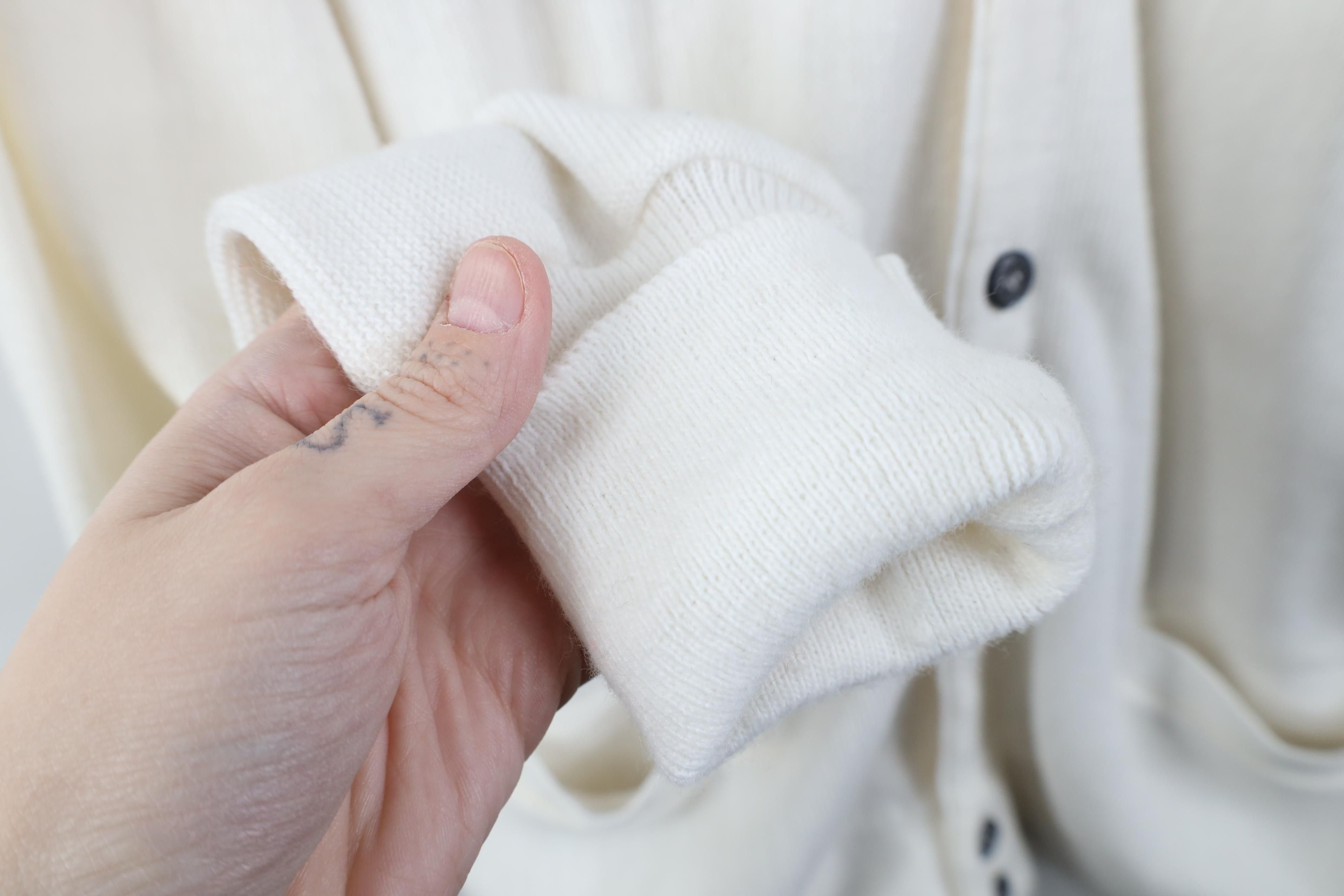 Vintage Vintage 70s Streetwear Blank Knit Cardigan Sweater White USA Size US XL / EU 56 / 4 - 8 Thumbnail