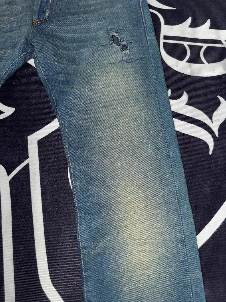 Dior Dior Heavyweight Distressed Patch Straight Leg Denim Jeans Size US 29 - 5 Thumbnail