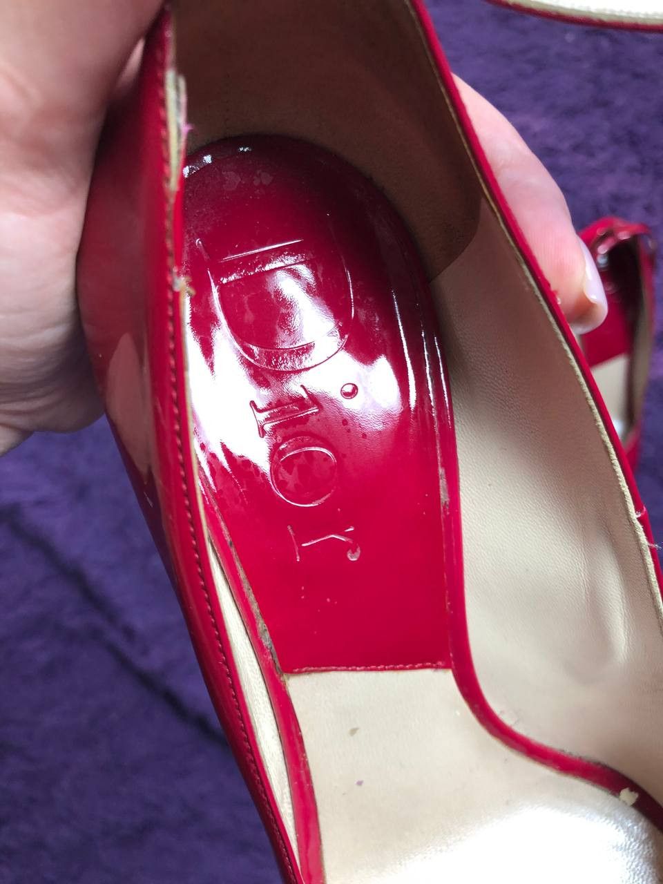Christian Dior Monsieur Christian Dior Patent Leather Platform Slingback Pump Heels Size US 7 / IT 37 - 9 Thumbnail