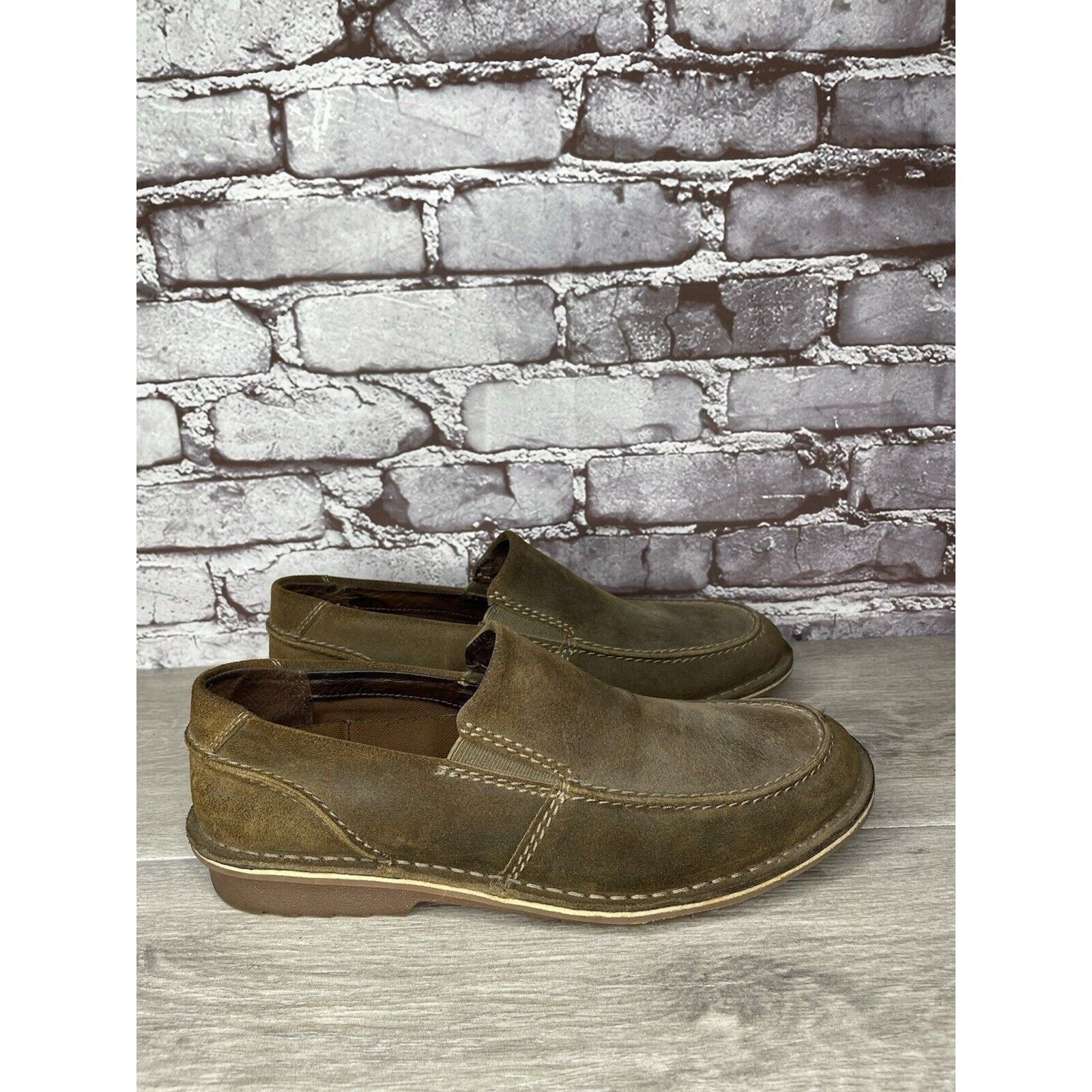 Clarks Clarks Est. 1825 Brown Suede Leather Slip On Loafers Shoes M Size US 9.5 / EU 42-43 - 21 Thumbnail