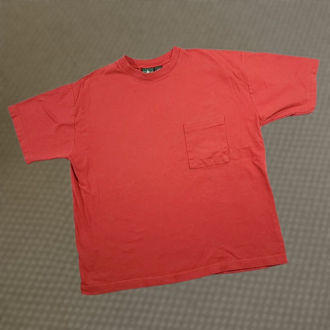 Vintage VINTAGE Hunt Club Shirt Mens XL Orange Pocket Tee Short Sleeve Crewneck Made In USA Size US XL / EU 56 / 4 - 1 Thumbnail