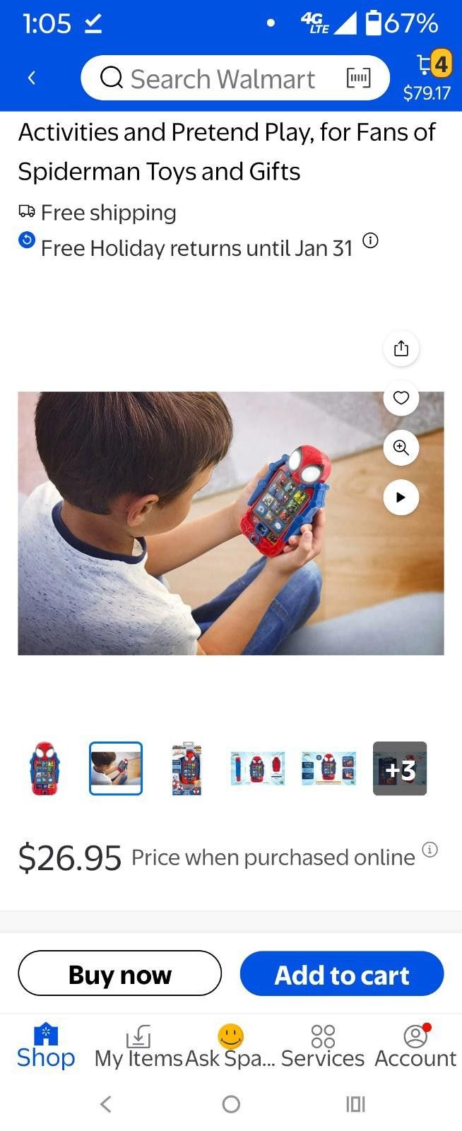 Other Marvel Spidey & His Amazing Friends Toy Phone Superhero Size ONE SIZE - 4 Thumbnail