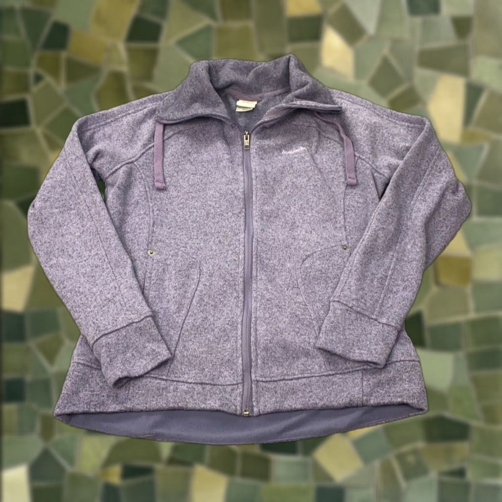 Avalanche Avalanche Jacket Womens L Purple Fleece Full Zip Pocket Thumb Holes Size L / US 10 / IT 46 - 1 Thumbnail