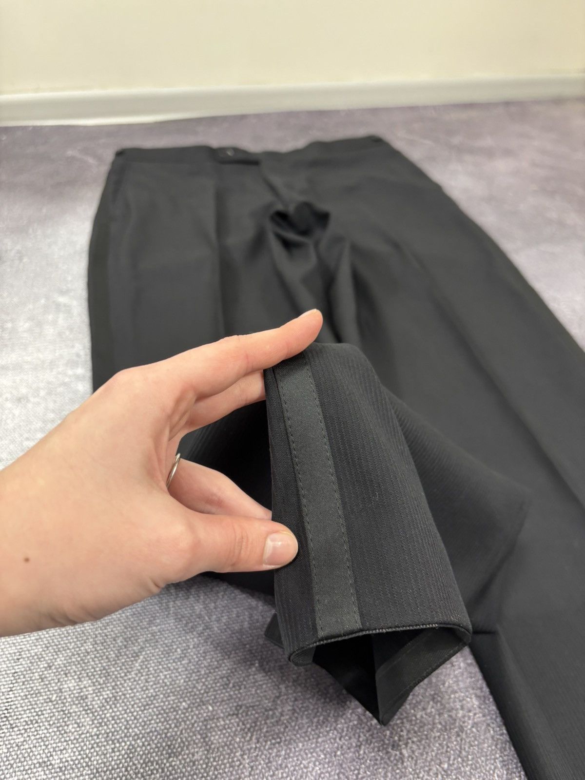 SCABAL Scabal Men’s MTM Black Super 120’s Wool Tuxedo Dinner Suit Size 42R - 5 Thumbnail