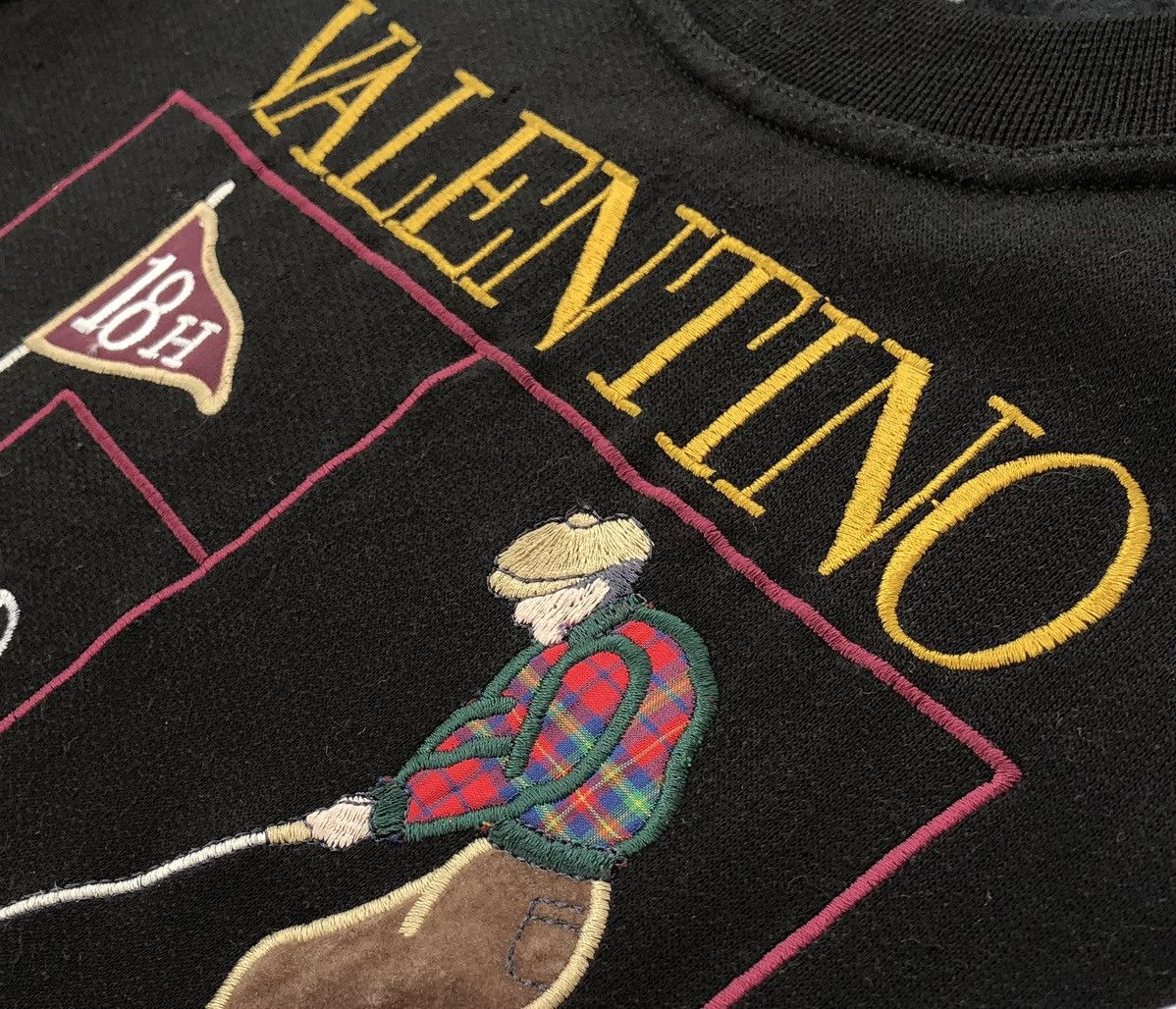 Valentino Vintage Valentino Golf Embroidery Logo Crewneck Sweatshirt Size US M / EU 48-50 / 2 - 5 Thumbnail