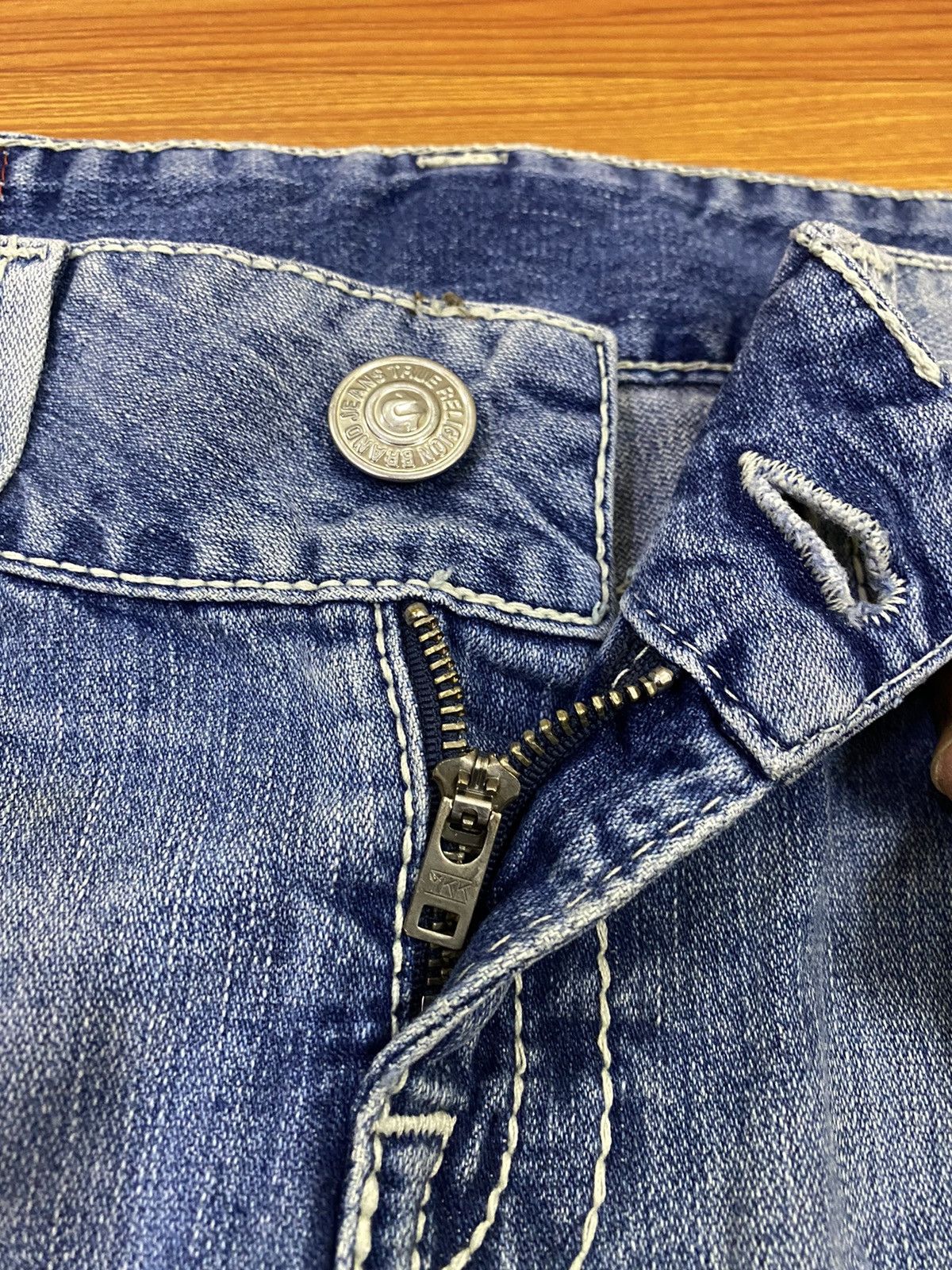 If Six Was Nine × True Religion × Vintage Vintage True Religion Denim Skirt Size 29" - 4 Thumbnail