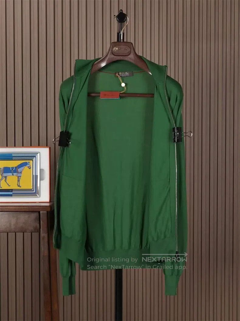 Loro Piana Loro Piana GOK Full Zip Knit Sweater. Size US L / EU 52-54 / 3 - 1 Thumbnail