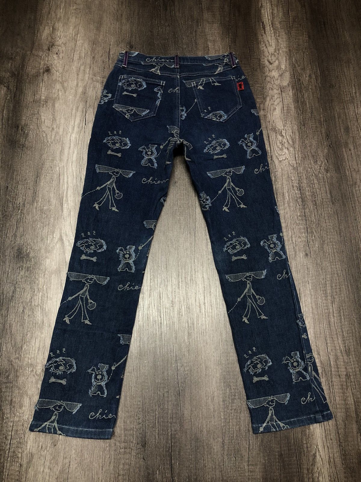 Japanese Brand VINTAGE OLLEBOREBLA STRETCH JEANS FULL PRINT Size 27" / US 4 / IT 40 - 6 Thumbnail