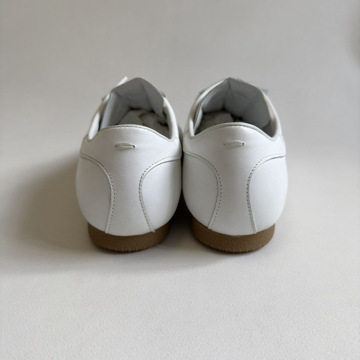 Maison Margiela Sample White Leather ‘Featherlight’ Sneakers Size US 10 / EU 43 - 16 Thumbnail