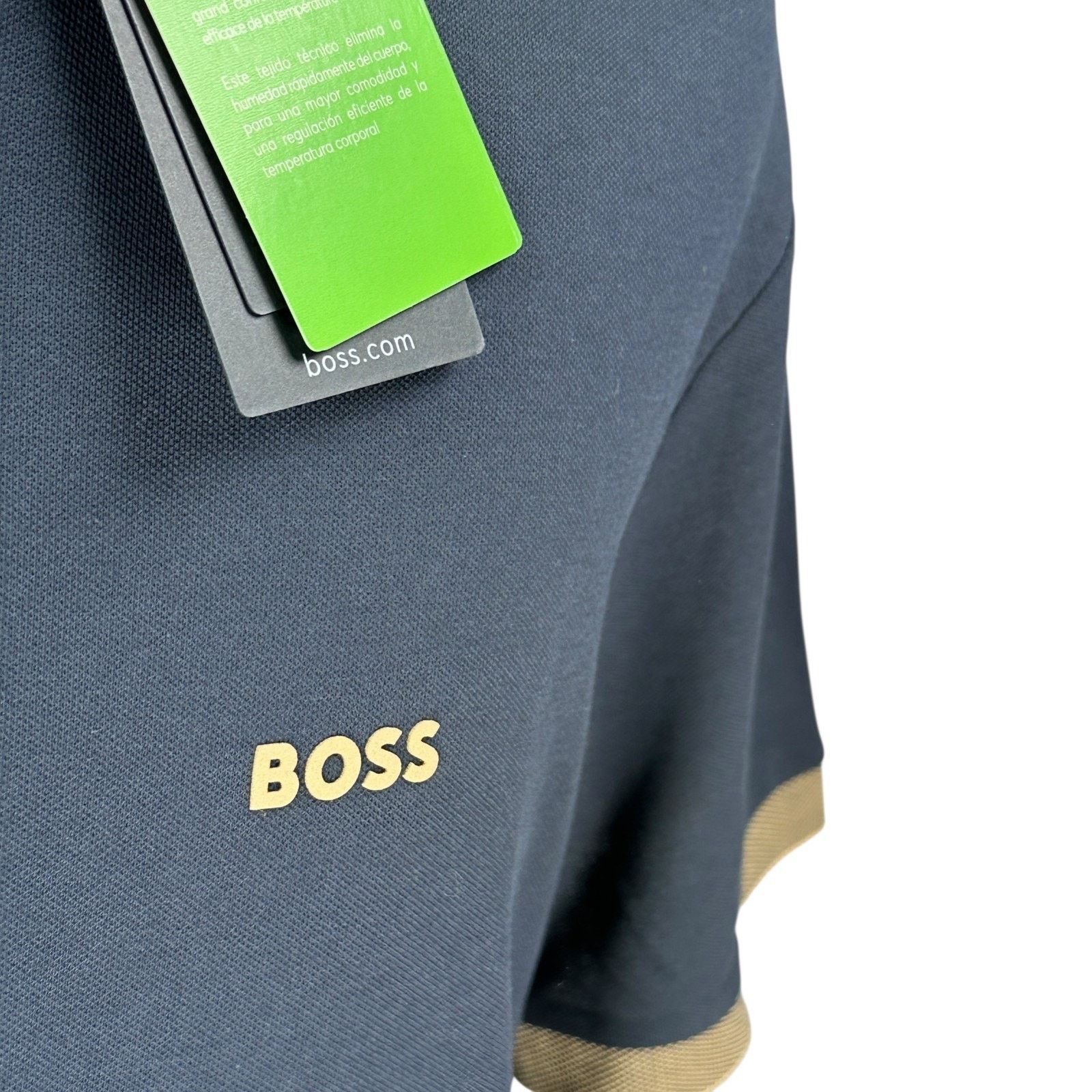 Hugo Boss Hugo Boss Paule Polo Shirt Men L Dark Blue Performance Slim Size US L / EU 52-54 / 3 - 4 Thumbnail