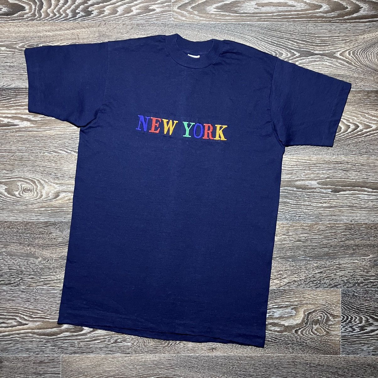 Other 90s Vintage NEW YORK Embroidered Logo T-shirt Size US M / EU 48-50 / 2 - 1 Thumbnail