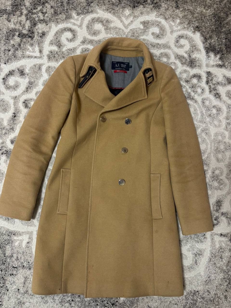 Armani Armani Jeans Camel Wool Coat – Women’s EU 38 – “Timeless” Size XS / US 0-2 / IT 36-38 - 12 Thumbnail