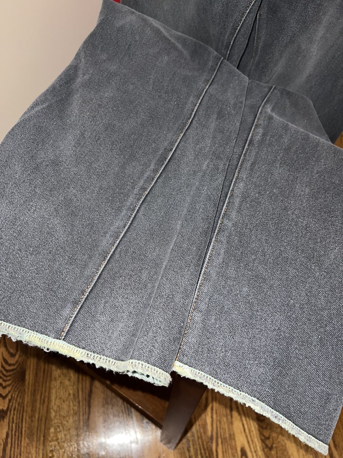 N.Hoolywood N.Hoolywood Grey Flare Jeans Size US 30 / EU 46 - 8 Thumbnail
