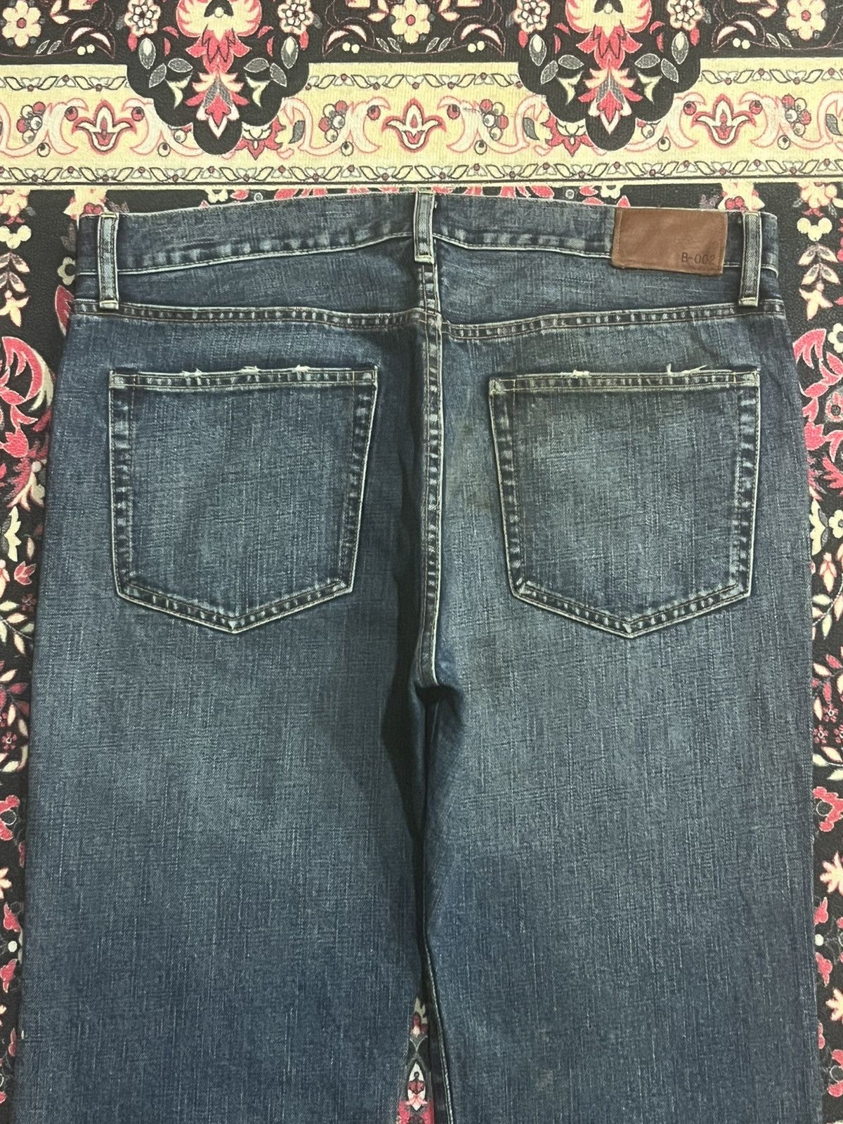 Undercover × Uniqlo Vintage Uniqlo B002 Dark Blue Ripped Hem Flare Jeans Size US 36 / EU 52 - 7 Thumbnail