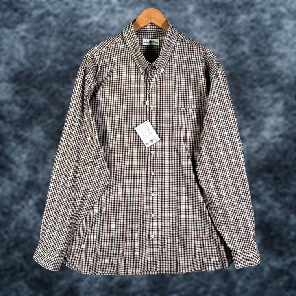 Vintage Alan Paine Shirt Mens 2XL Plaid Check Long Sleeve Cotton Button-Up Shirt Mens Size US XXL / EU 58 / 5 - 1 Thumbnail