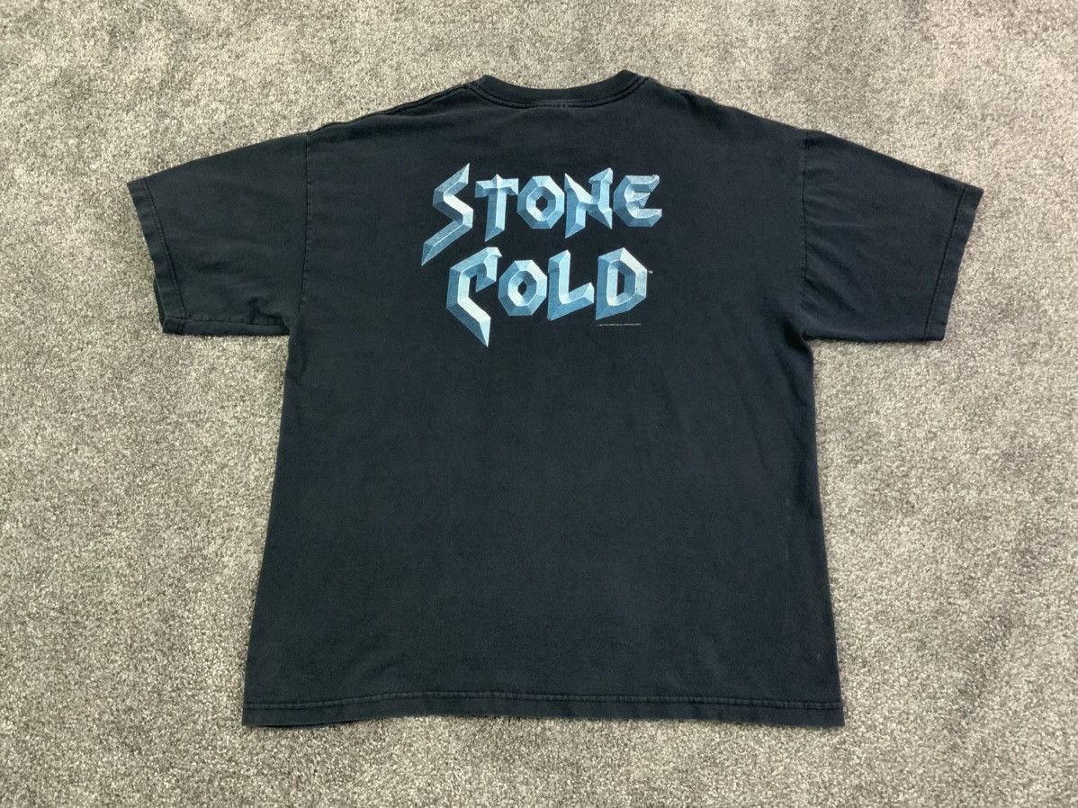 WWF Vintage 90s Stone Cold Austin 3:16 WF T Shirt Black Sz XL Size US XL / EU 56 / 4 - 4 Thumbnail