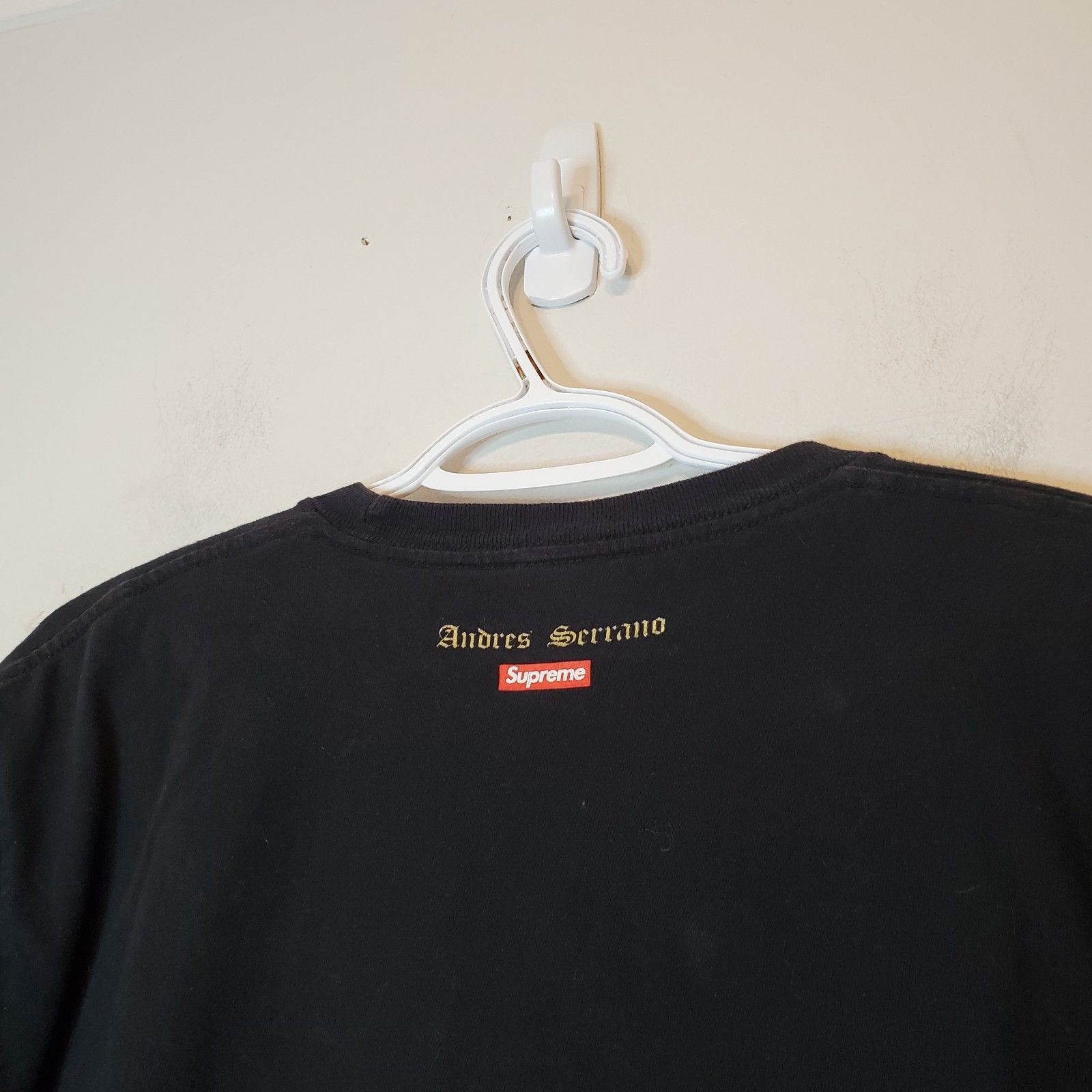 Supreme Madonna and Child Andres Serrano shirt black size M