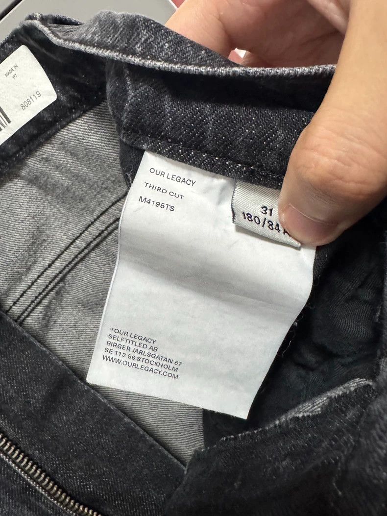 Our Legacy Our Legacy Dark grey jeans Size US 30 / EU 46 - 6 Thumbnail