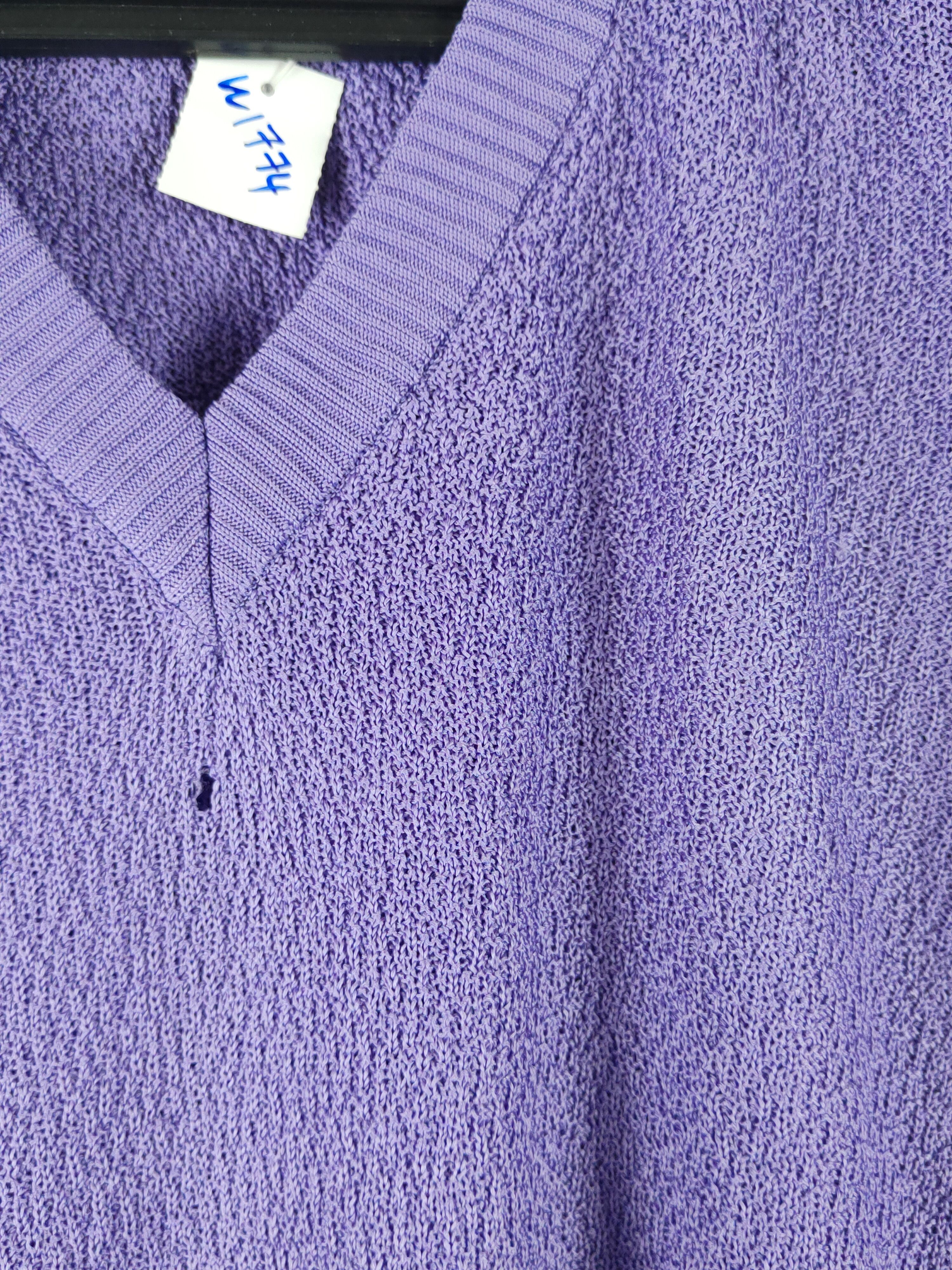 Vintage Miya Ken made in japan Purple Knitwear #W1774 Size US M / EU 48-50 / 2 - 3 Thumbnail