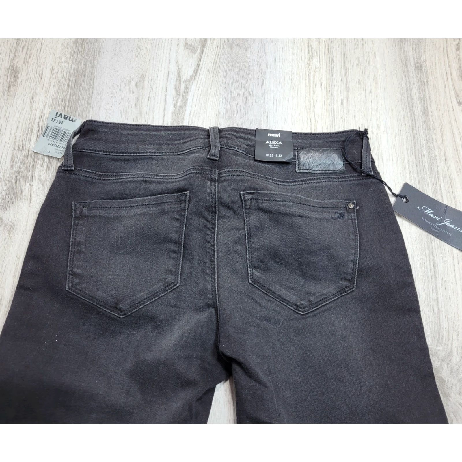 Mavi VINTAGE Women's Mavi Alexa Mid Rise Skinny Gray Jeans Ankle Cotton Casual Sz 25 NWT Size 42" / US 20 - 7 Thumbnail
