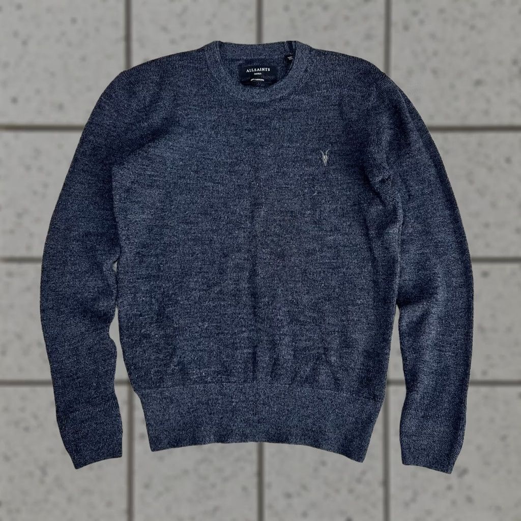 Allsaints AllSaints Ivar Merino Crew Jumper Sweater Pullover Men S Gray Size S Size US S / EU 44-46 / 1 - 1 Thumbnail