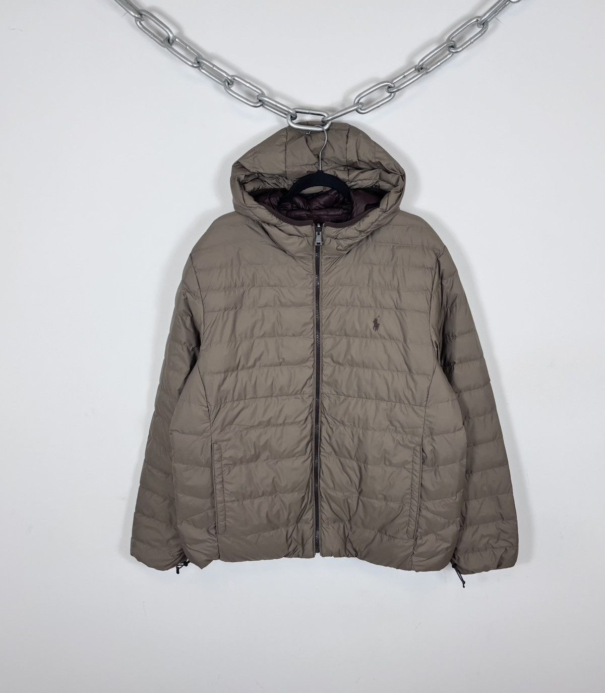 Polo Ralph Lauren Polo Ralph Lauren Brown Rev Terra Hood Down Puffer Jacket Size US L / EU 52-54 / 3 - 3 Thumbnail