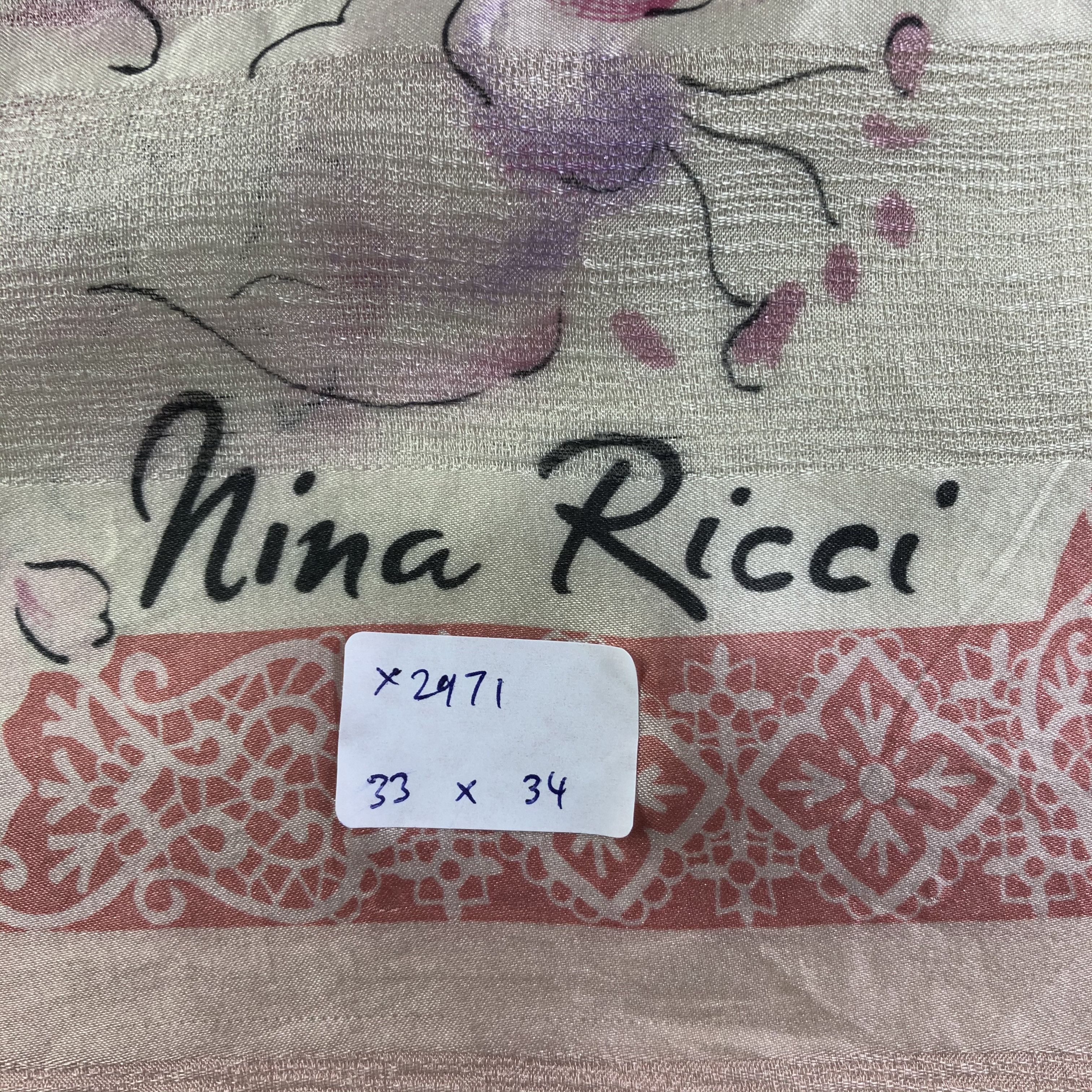 Nina Ricci × Vintage Vintage Nina Ricci Silk Scarf Size ONE SIZE - 8 Thumbnail