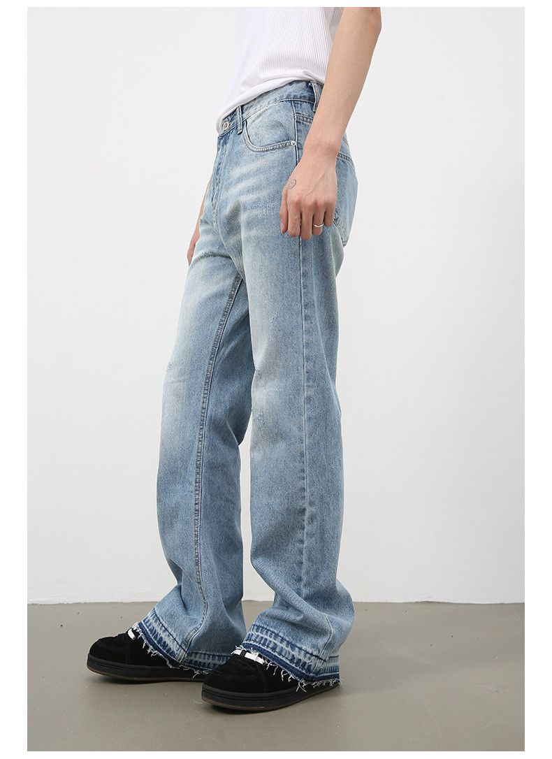 Vintage American street men's trendy loose straight flared jeans Size US 32 / EU 48 - 3 Thumbnail