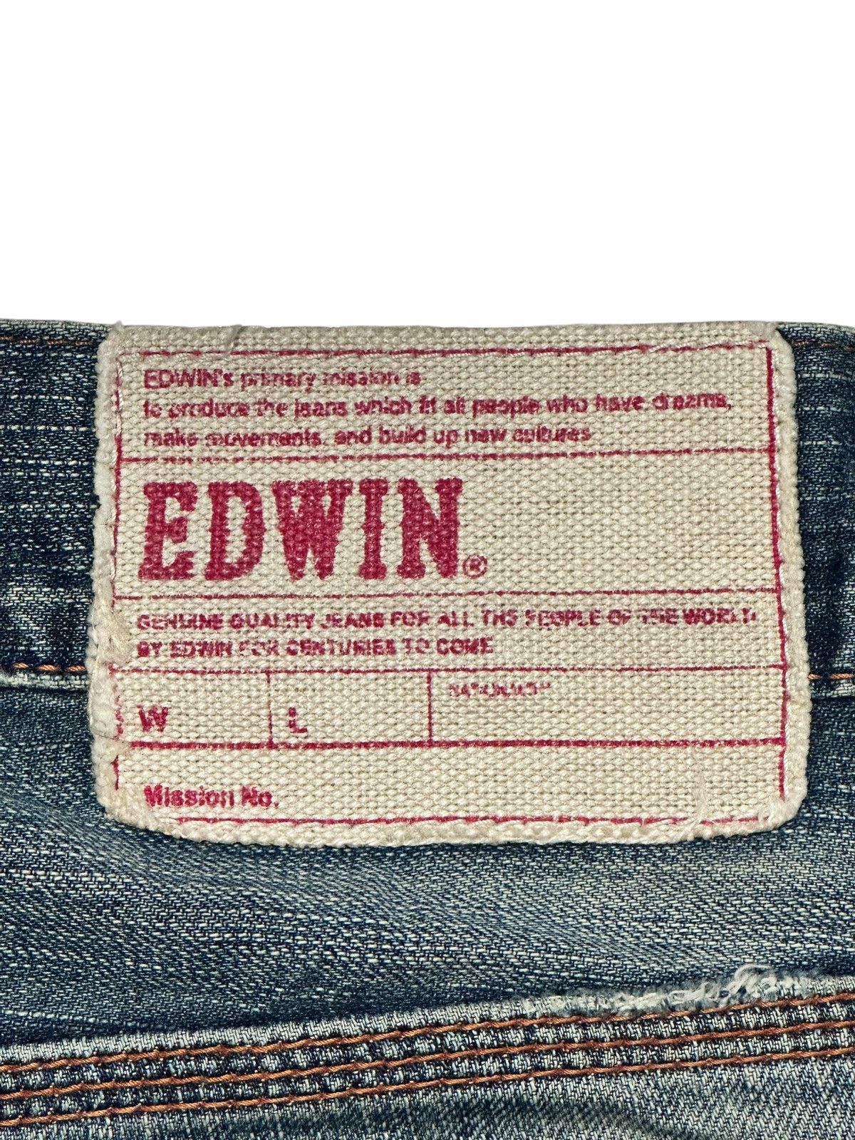 Edwin Edwin 403XVS Jeans | Authentic Denim | Rare Orange Stitching Size US 35 - 9 Thumbnail