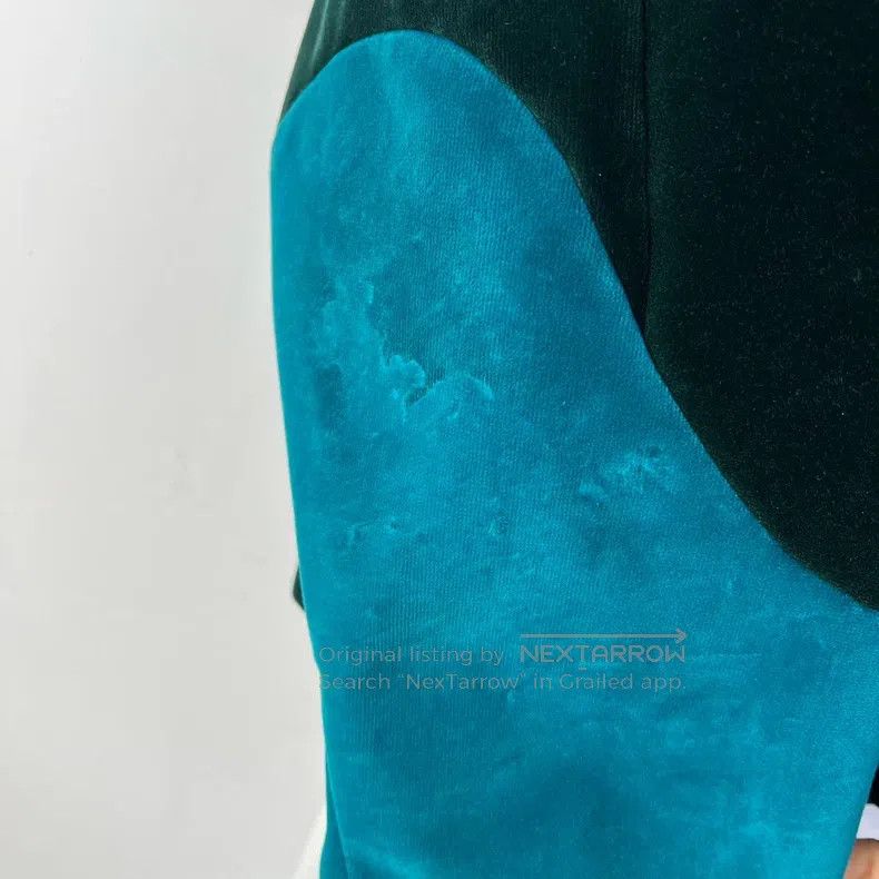 Louis Vuitton Louis Vuitton Lake Green Velvet Jacket Size US L / EU 52-54 / 3 - 6 Thumbnail