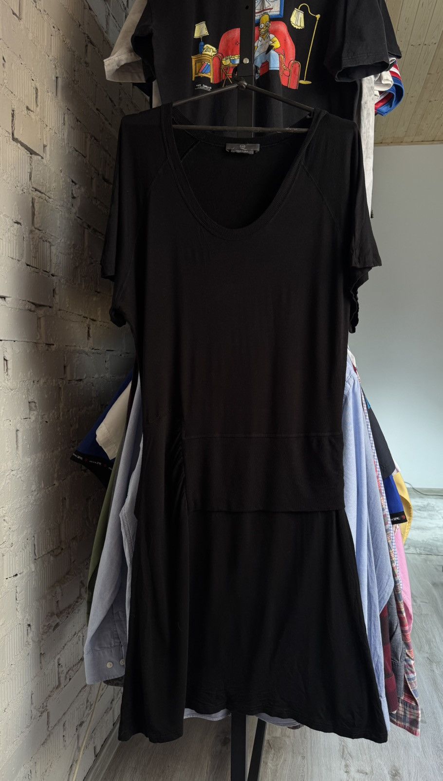 Alexander McQueen MC Alexander McQueen Stretch Dress Viscose Large Women’s Black Design Tunic Size L / US 10 / IT 46 - 1 Thumbnail